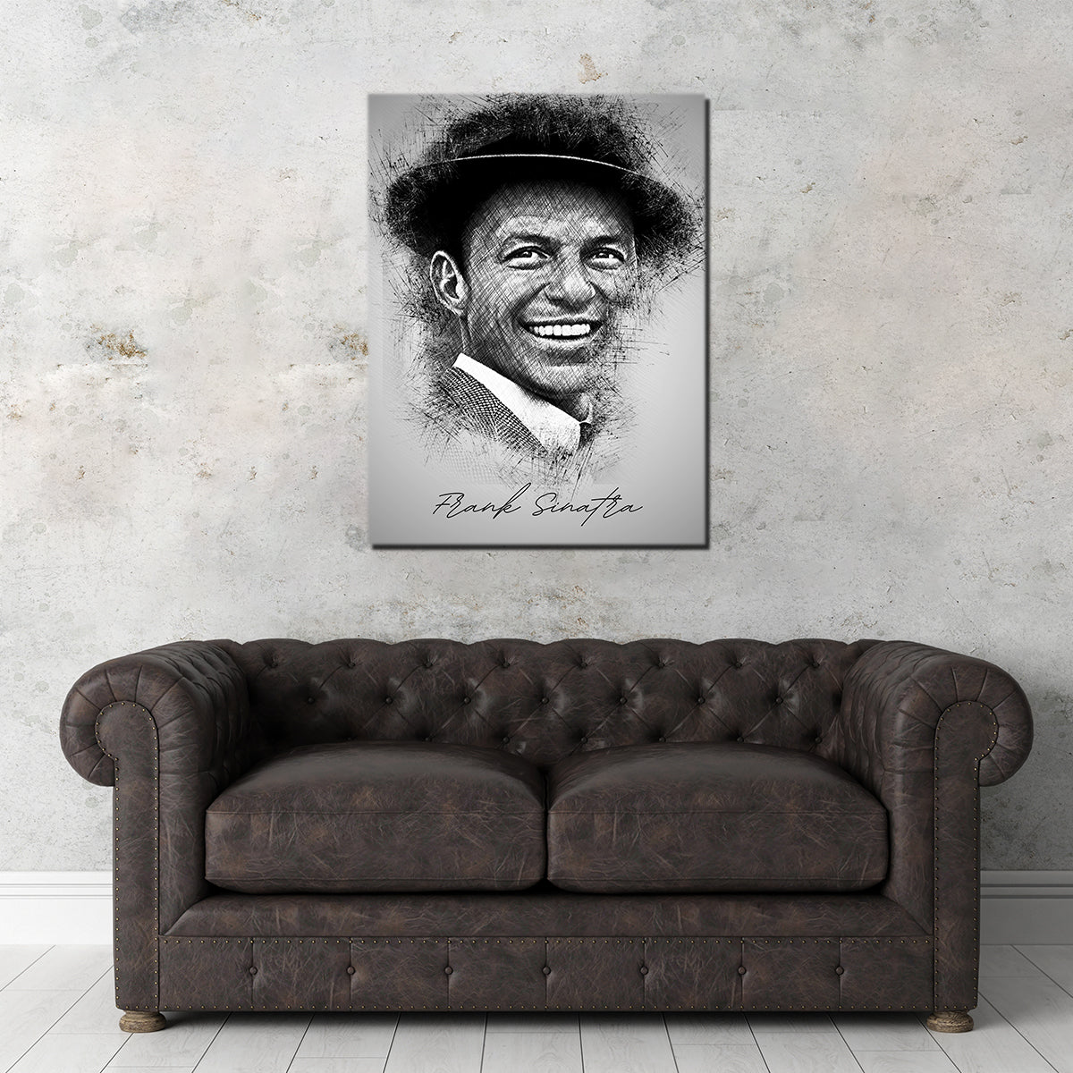 Frank Sinatra Sketch Wall Art