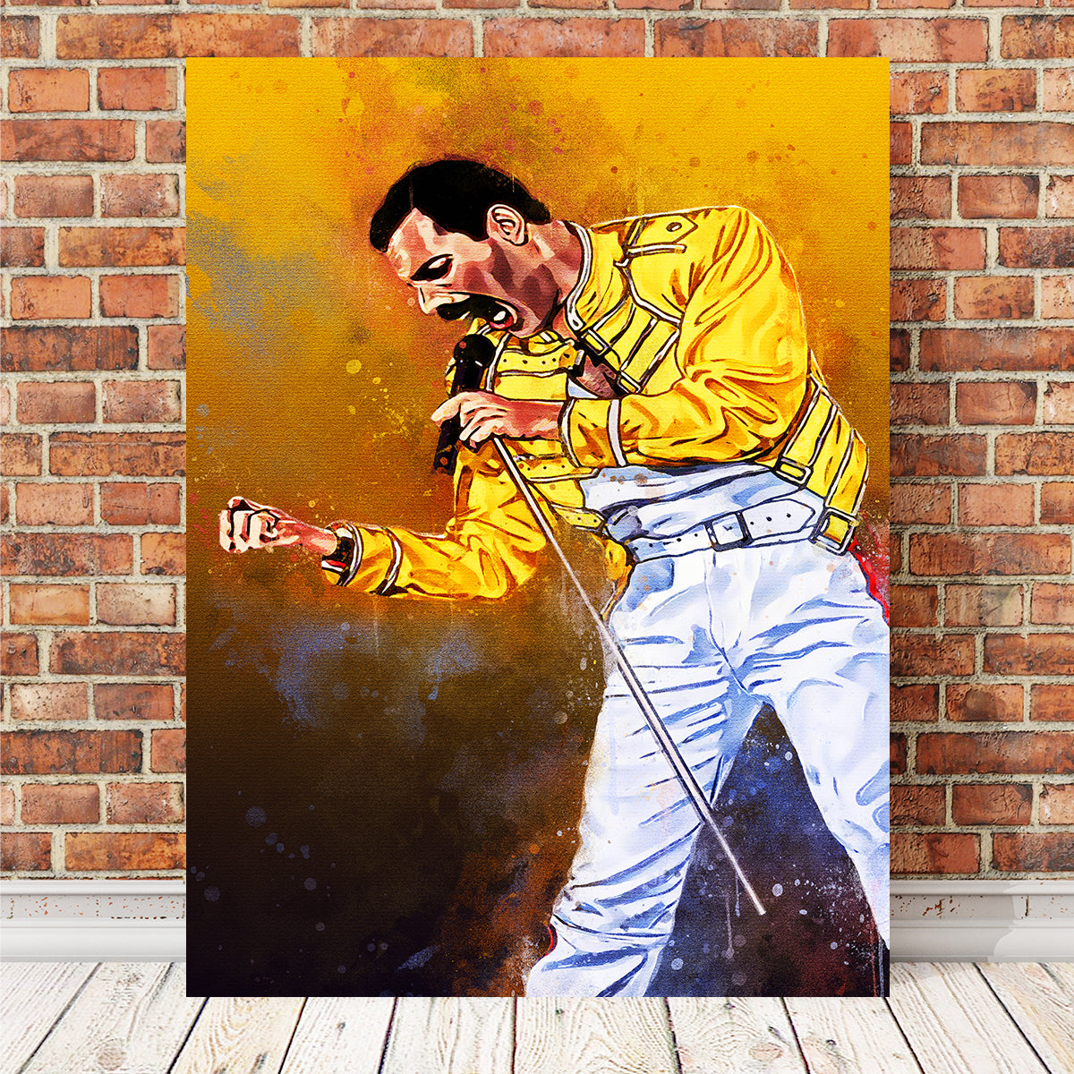 Freddie Mercury Painting Wall Art