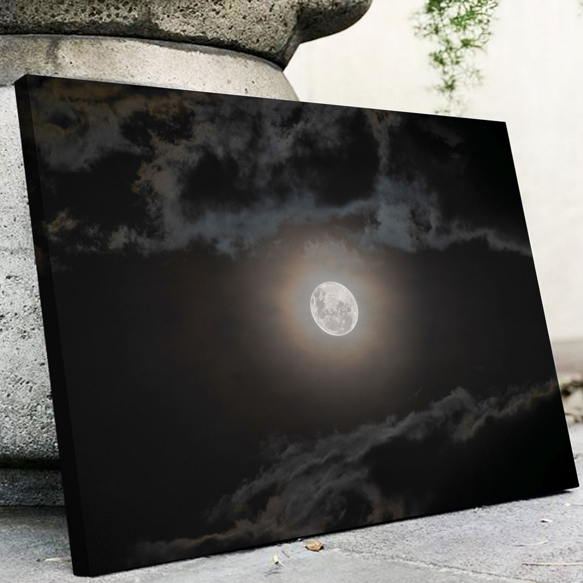 Full Moon on a Cloudy Night Wall Art