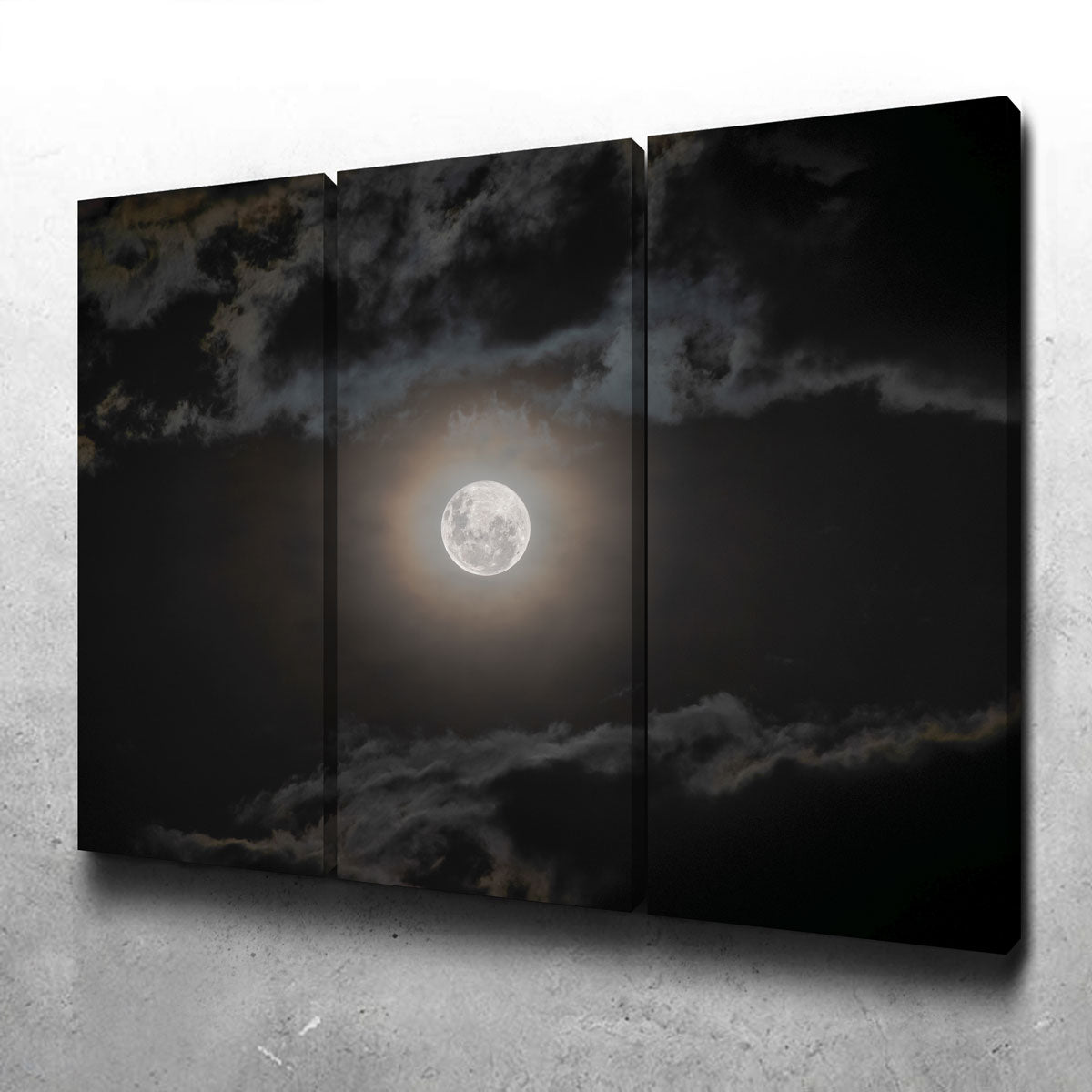 Full Moon on a Cloudy Night Wall Art
