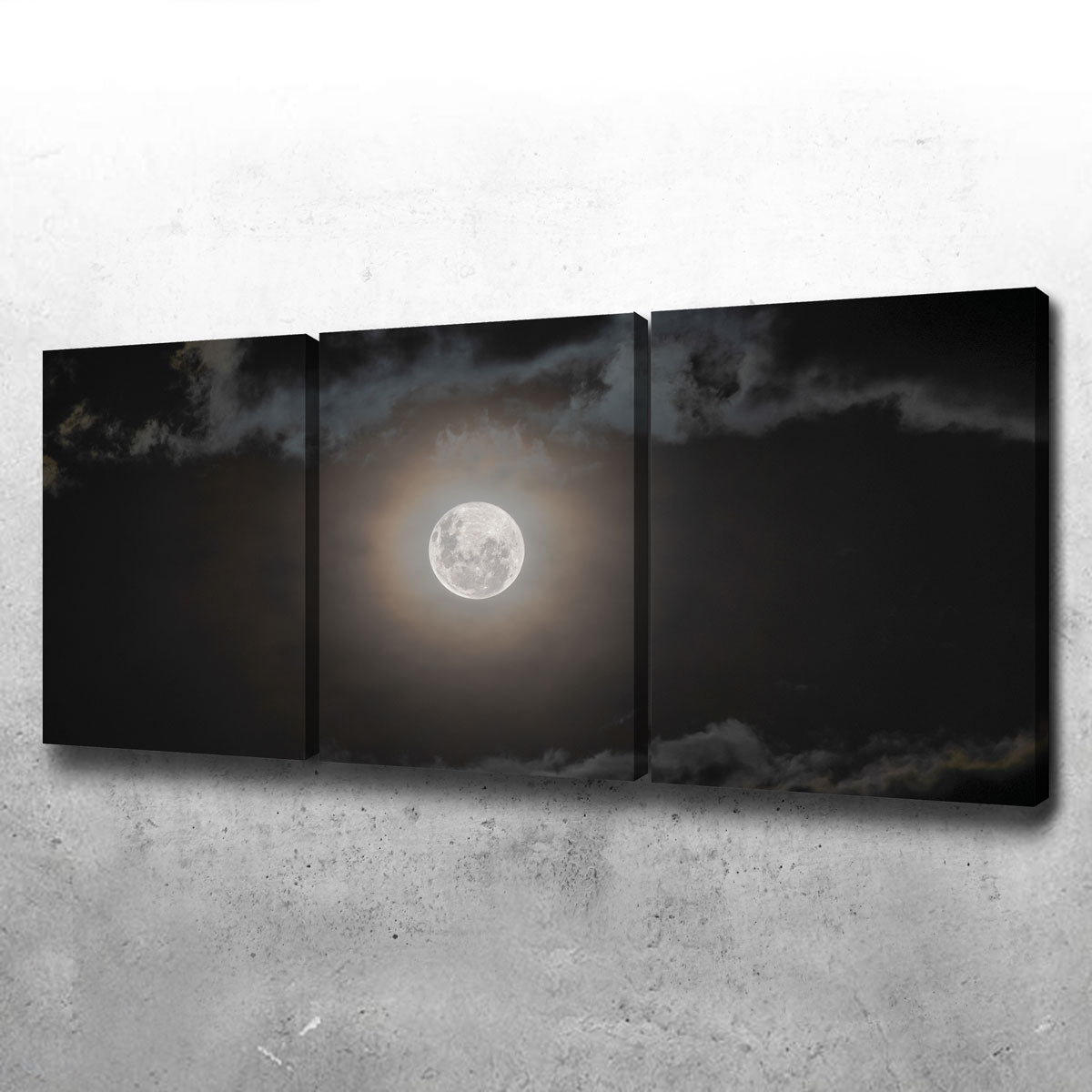 Full Moon on a Cloudy Night Wall Art