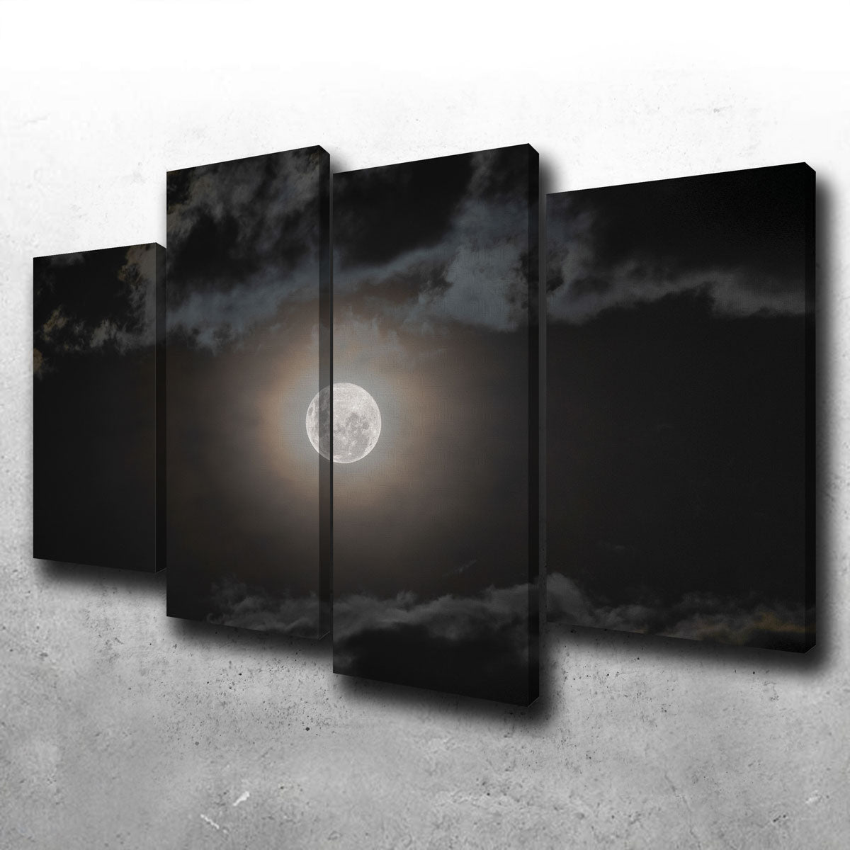 Full Moon on a Cloudy Night Wall Art