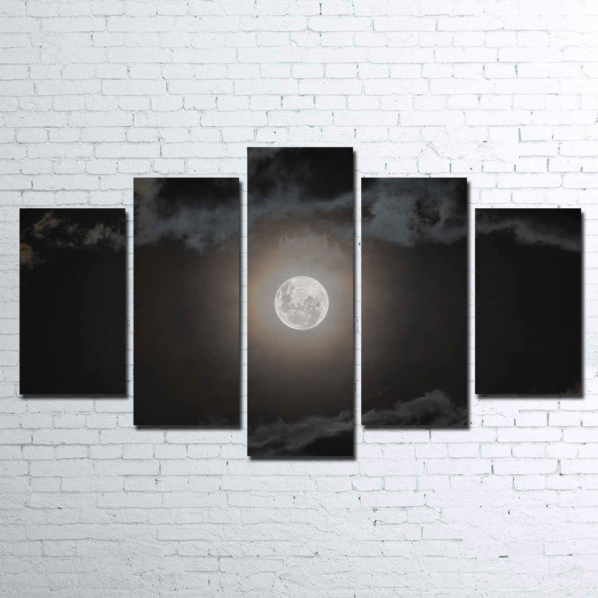 Full Moon on a Cloudy Night Wall Art