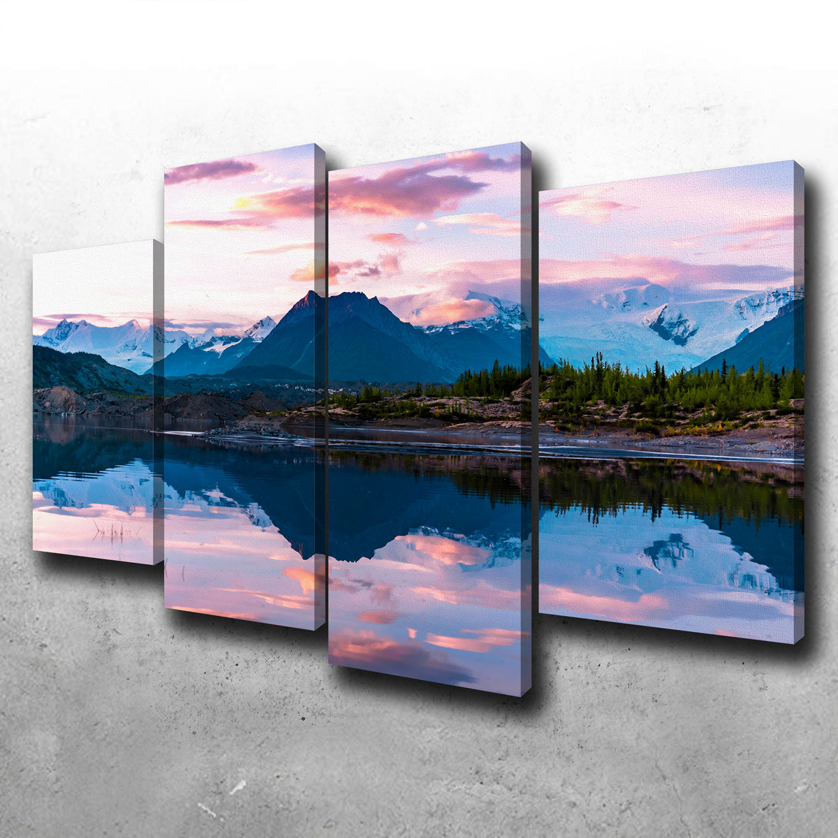 Glacier Sunset Wall Art