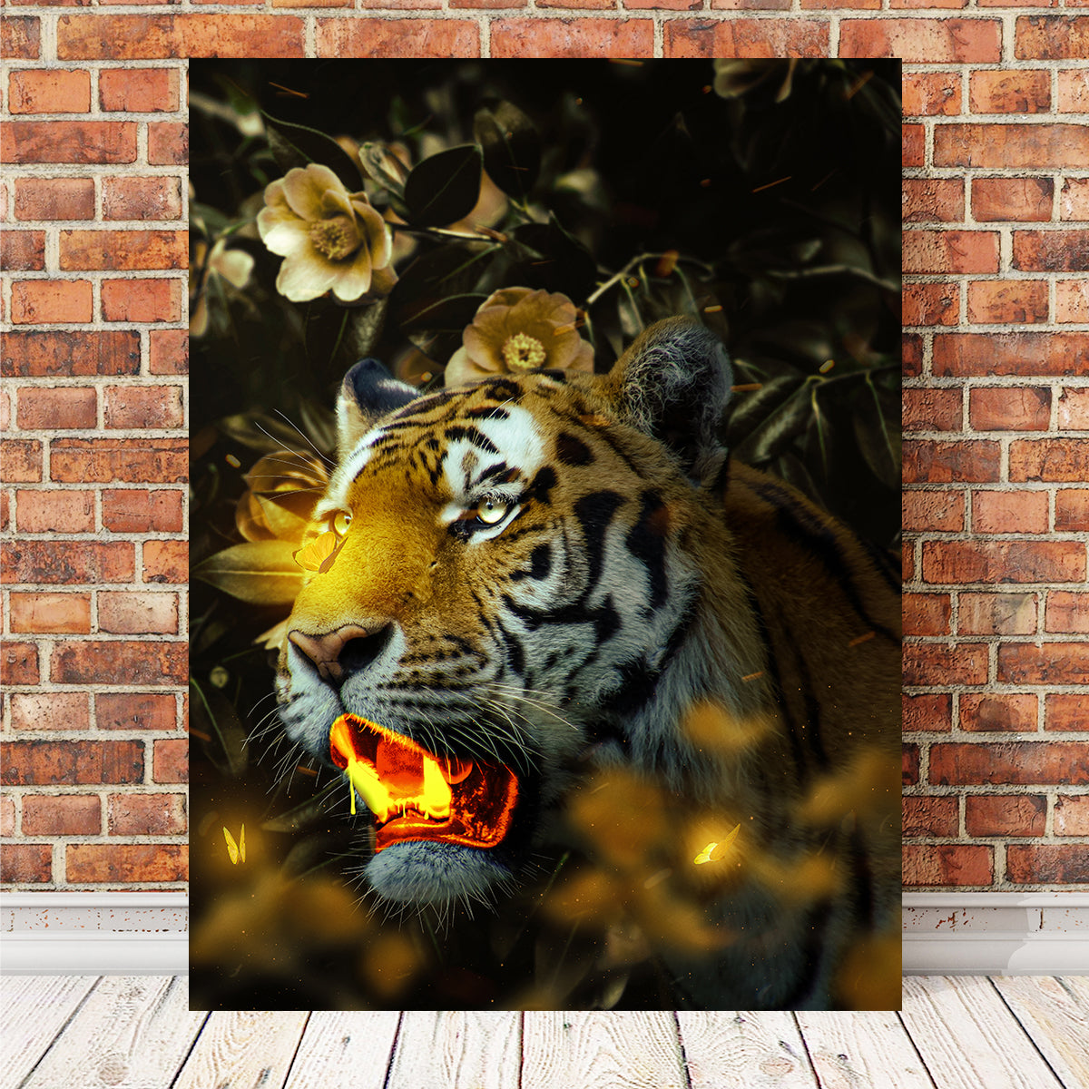Gold Tiger Wall Art