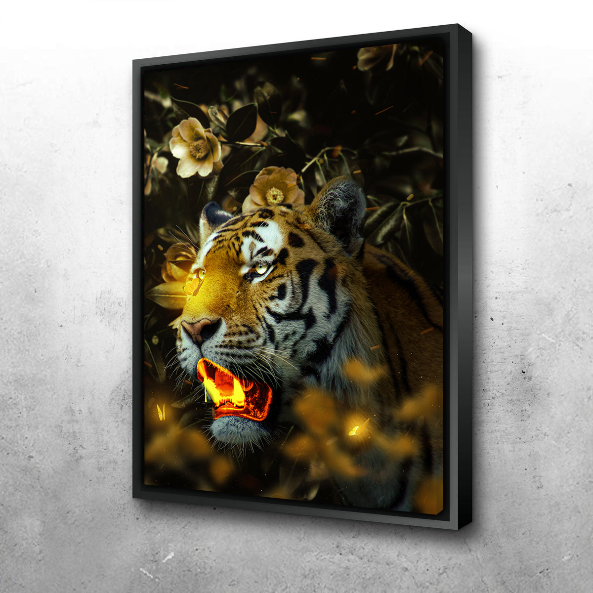 Gold Tiger Wall Art