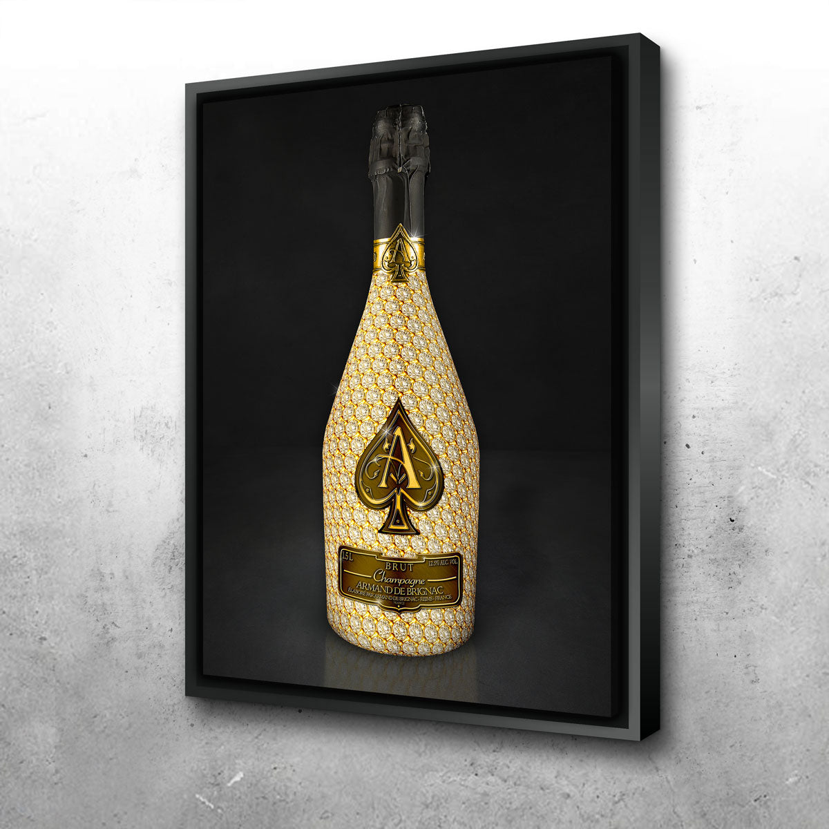 Gold Ace Bottle Wall Art