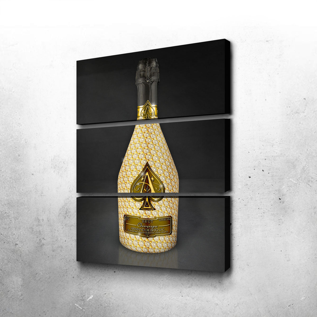 Gold Ace Bottle Wall Art