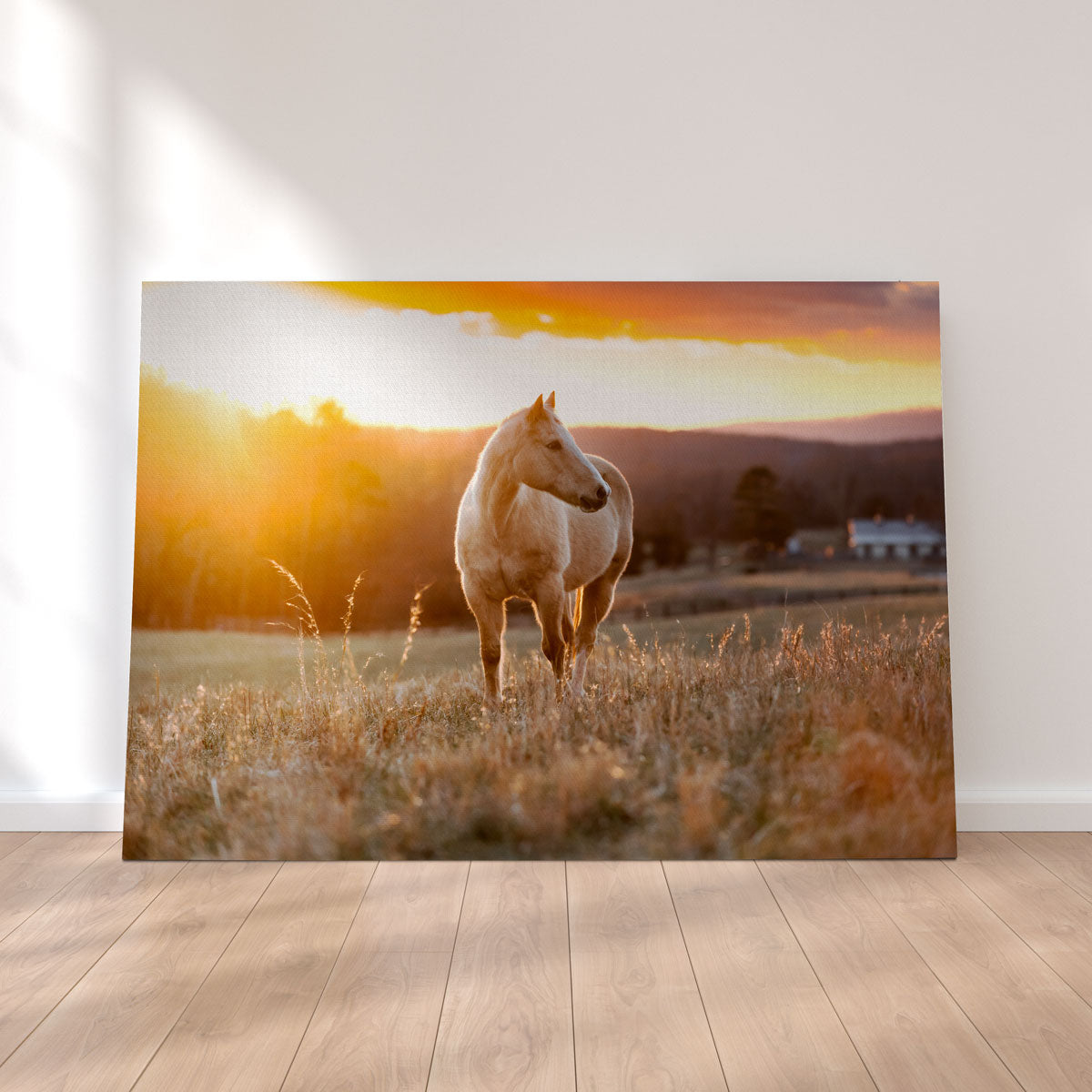 Golden Horse Wall Art