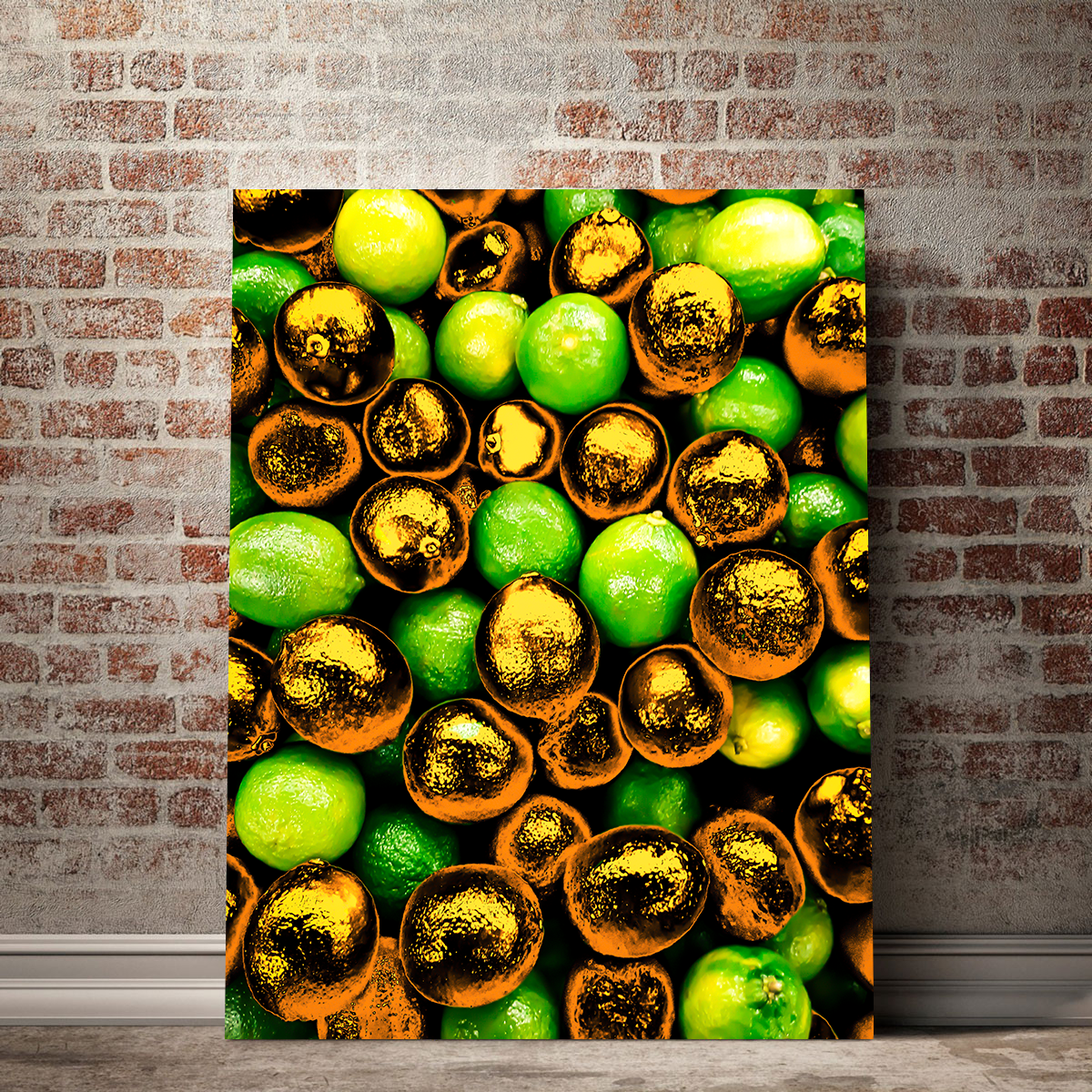 Golden Lemons Wall Art