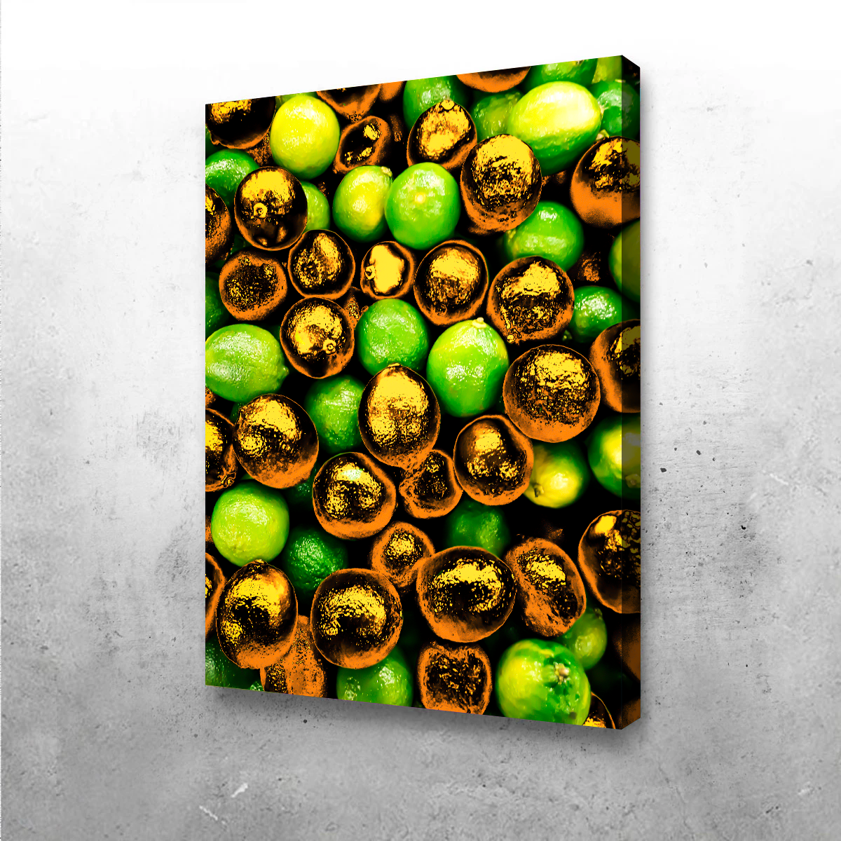 Golden Lemons Wall Art