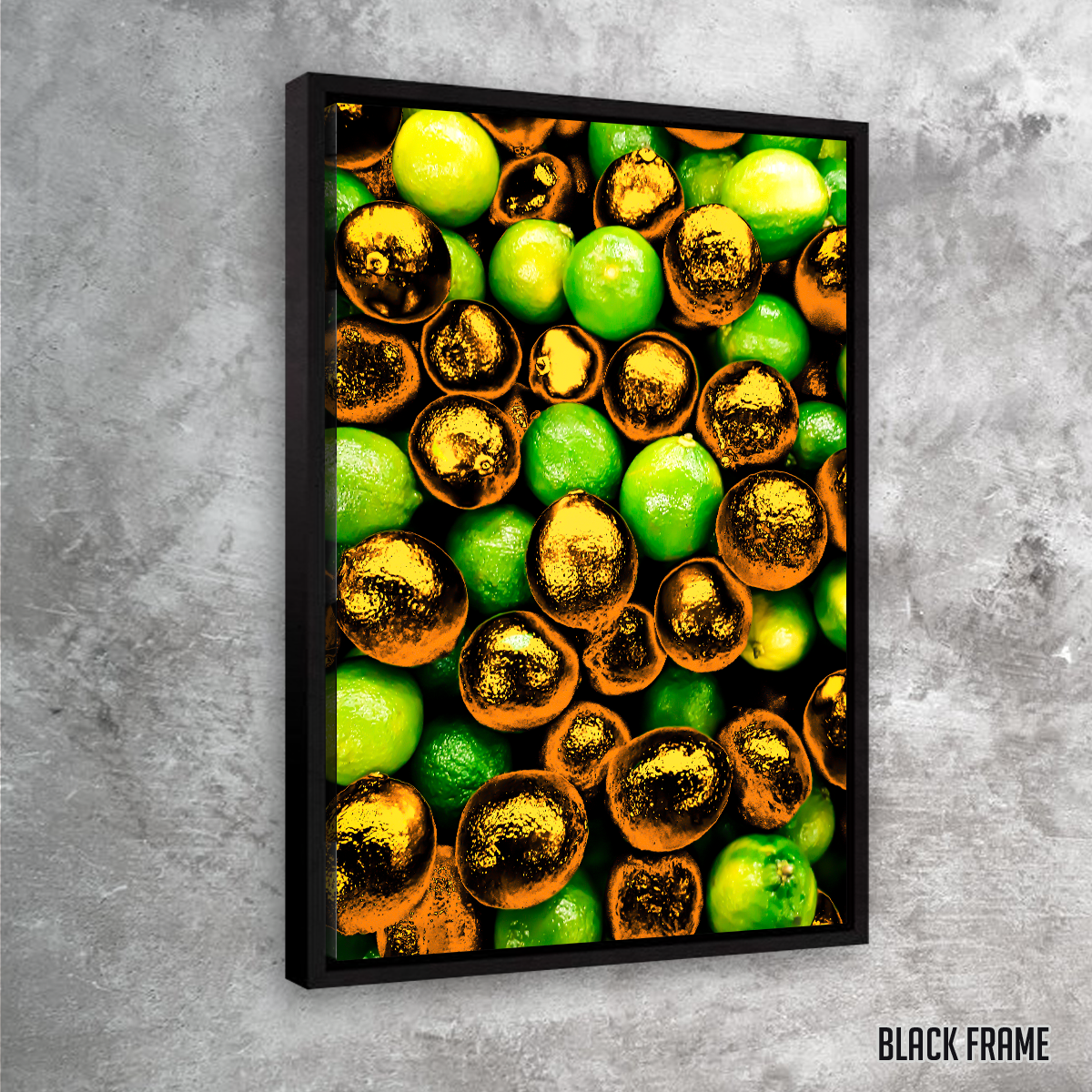 Golden Lemons Wall Art