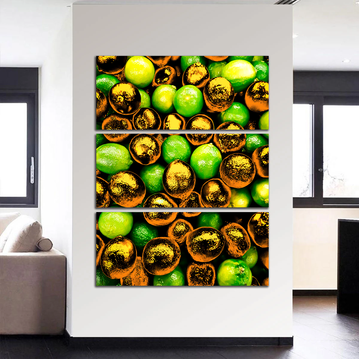Golden Lemons Wall Art