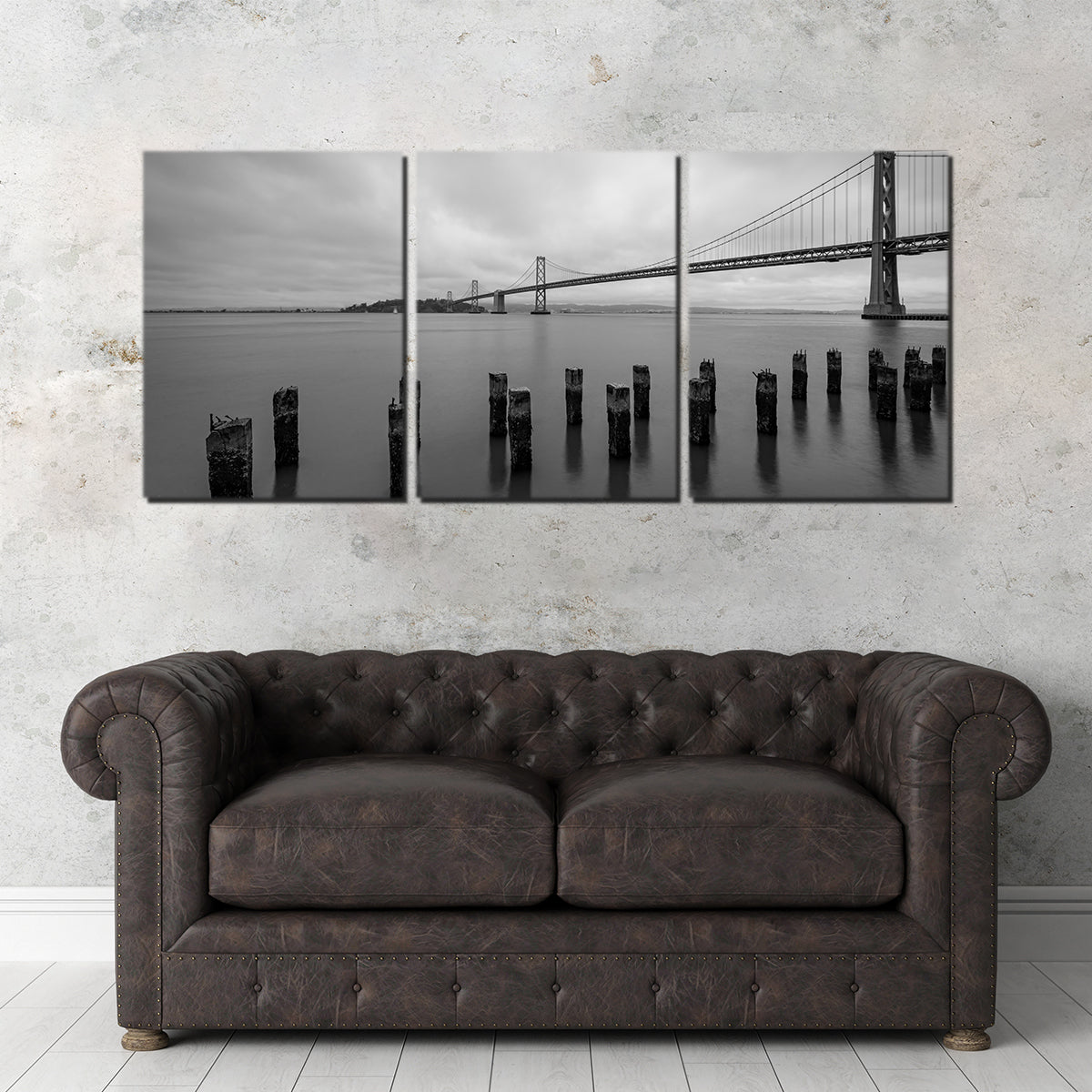 Golden Gate Black & White Wall Art