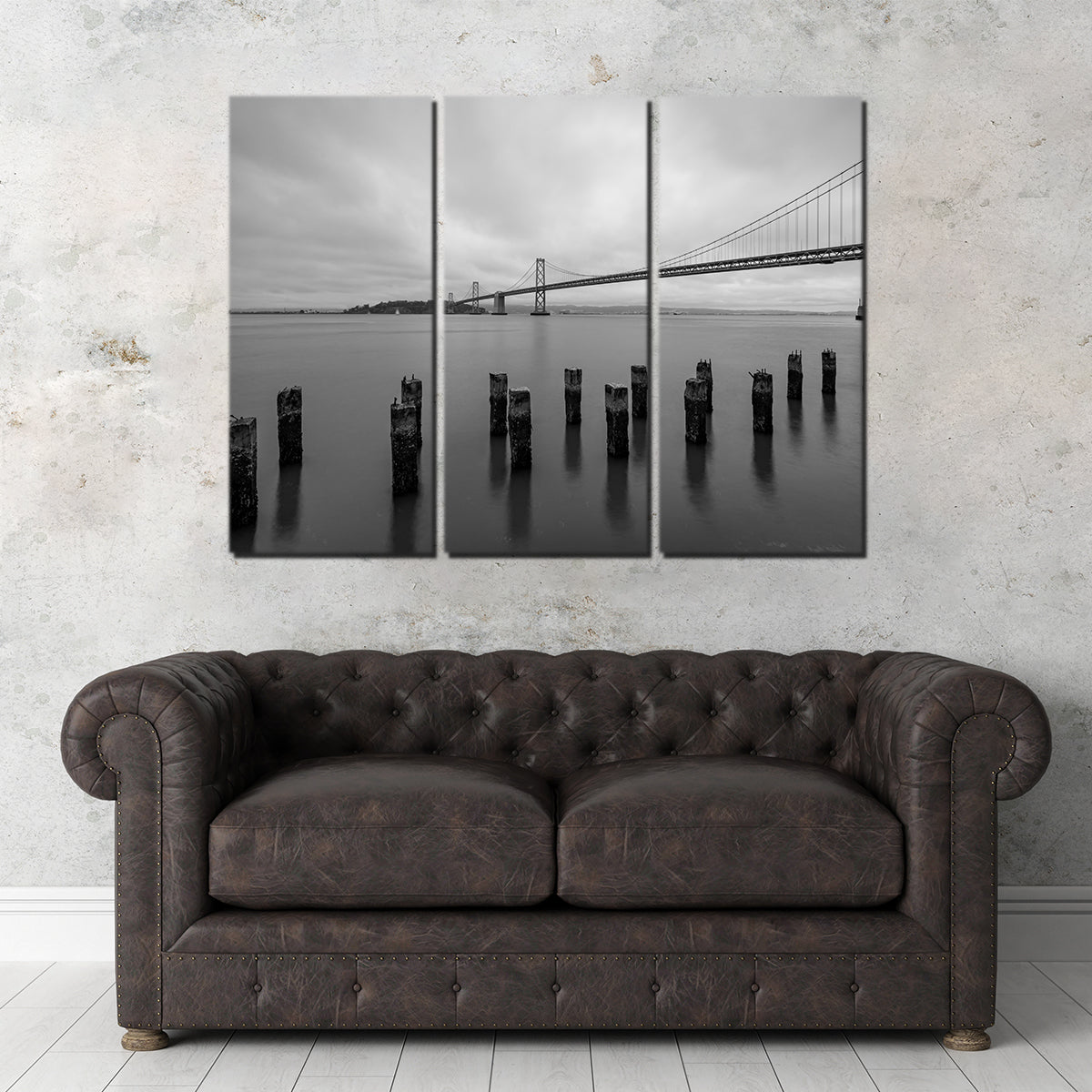 Golden Gate Black & White Wall Art