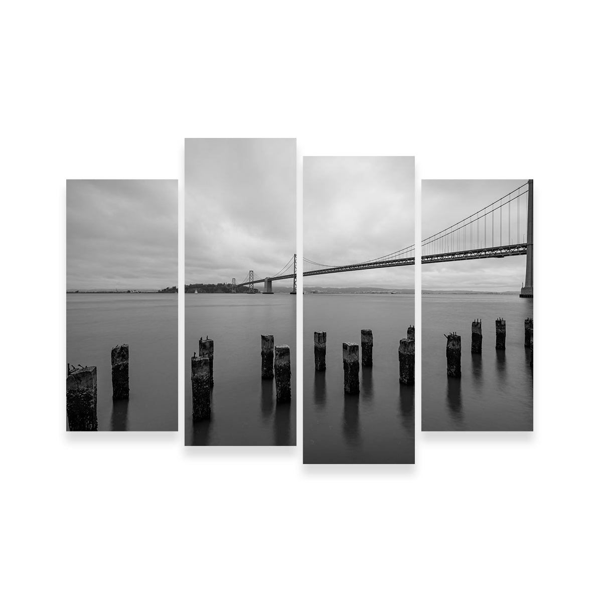 Golden Gate Black & White Wall Art
