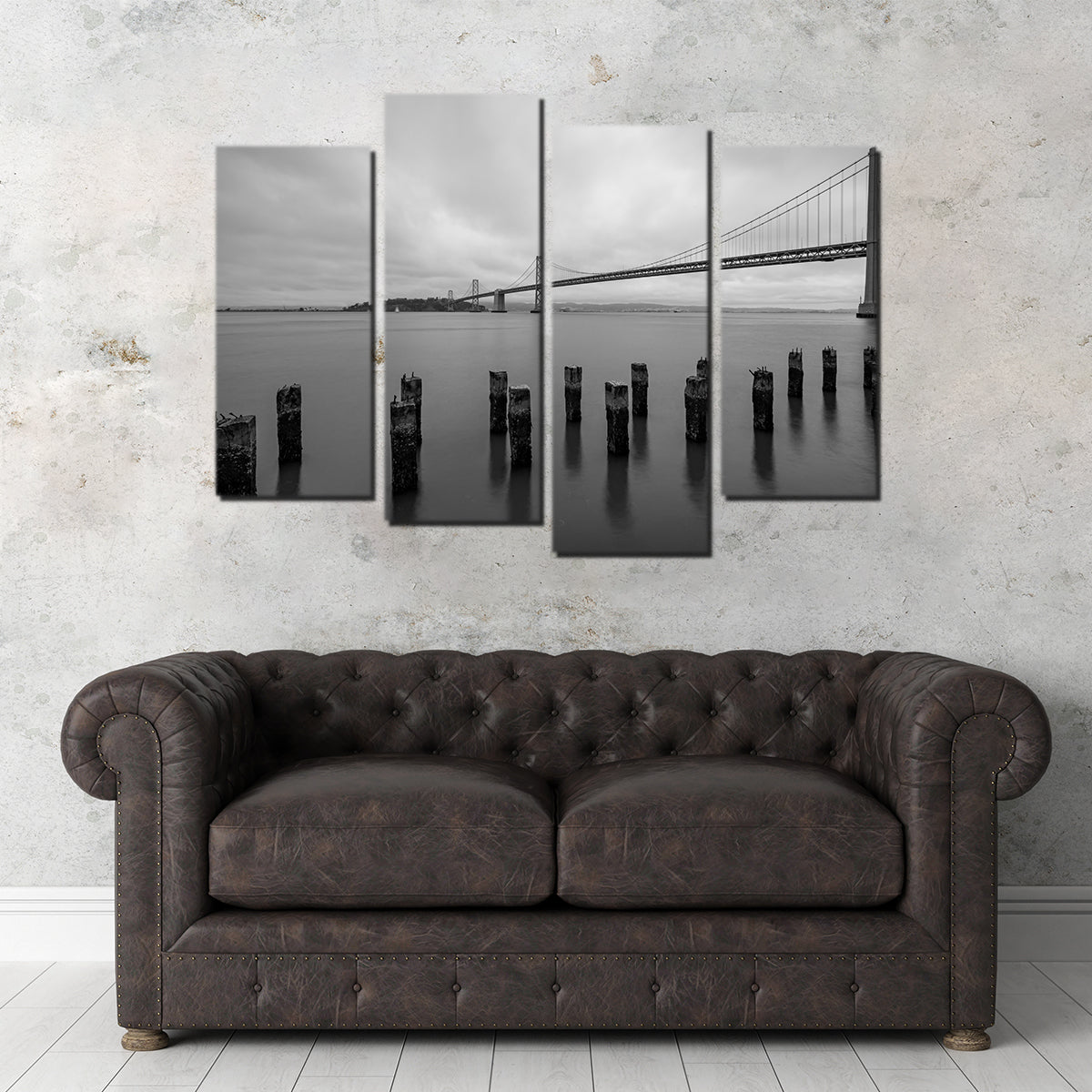 Golden Gate Black & White Wall Art