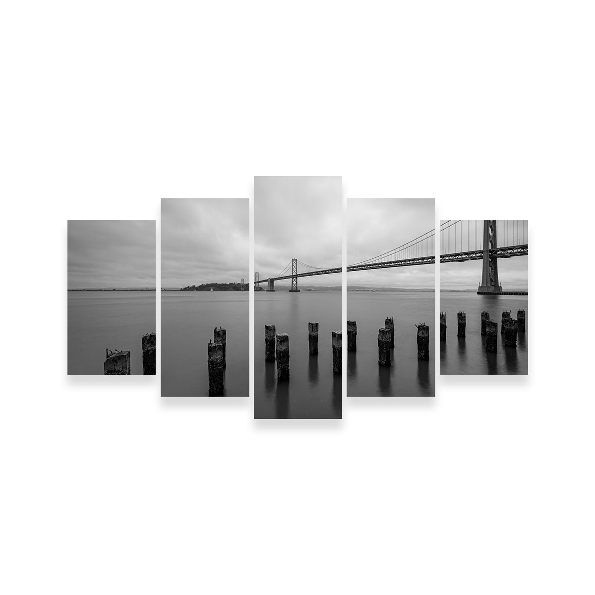 Golden Gate Black & White Wall Art