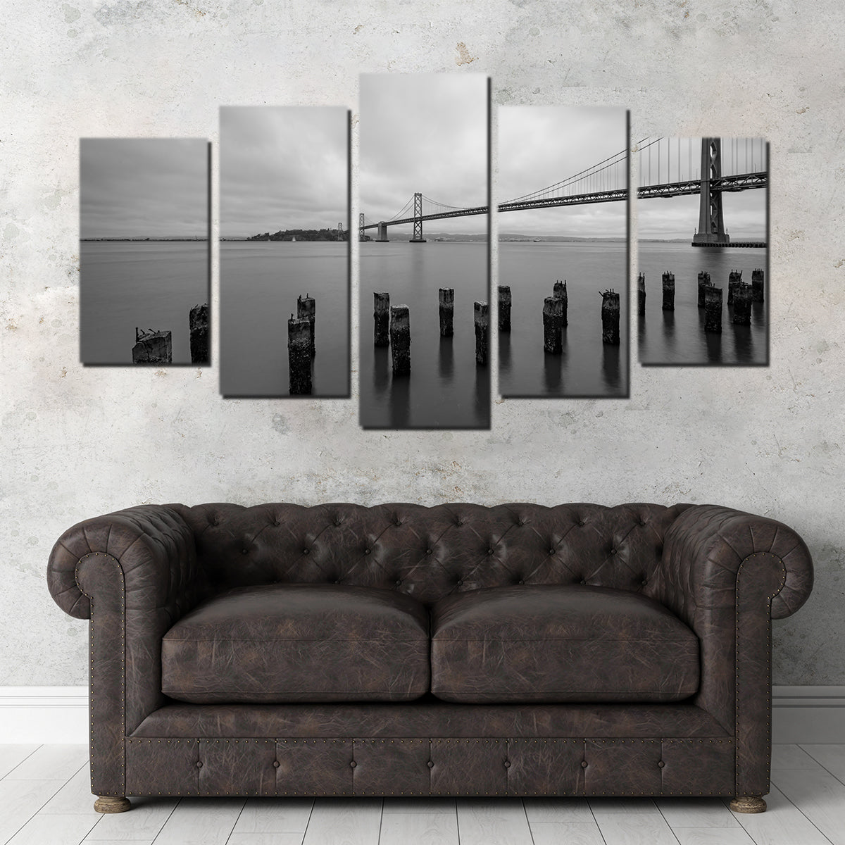 Golden Gate Black & White Wall Art