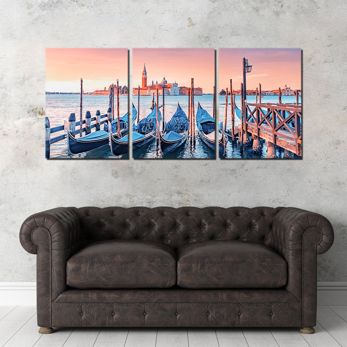 Gondolas In The Morning Wall Art