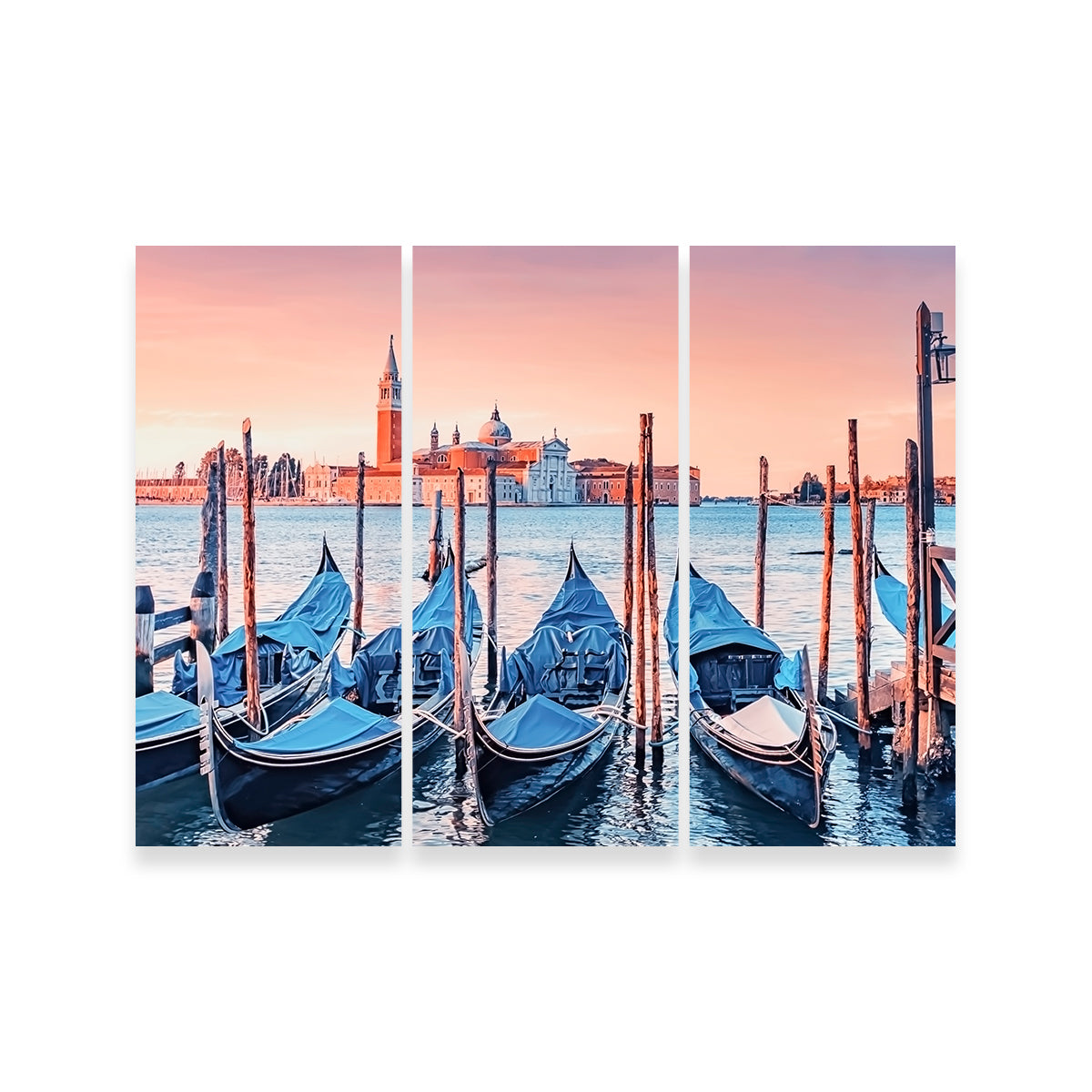 Gondolas In The Morning Wall Art