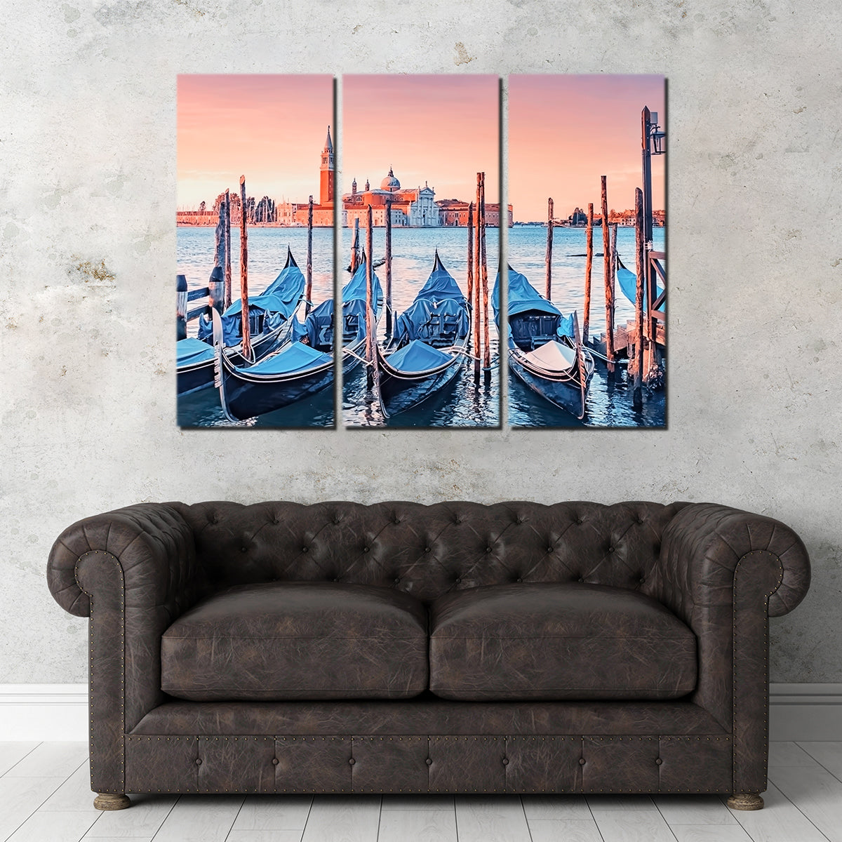 Gondolas In The Morning Wall Art