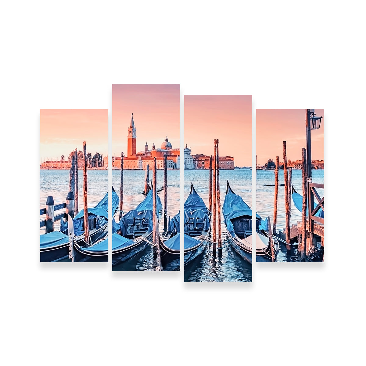 Gondolas In The Morning Wall Art