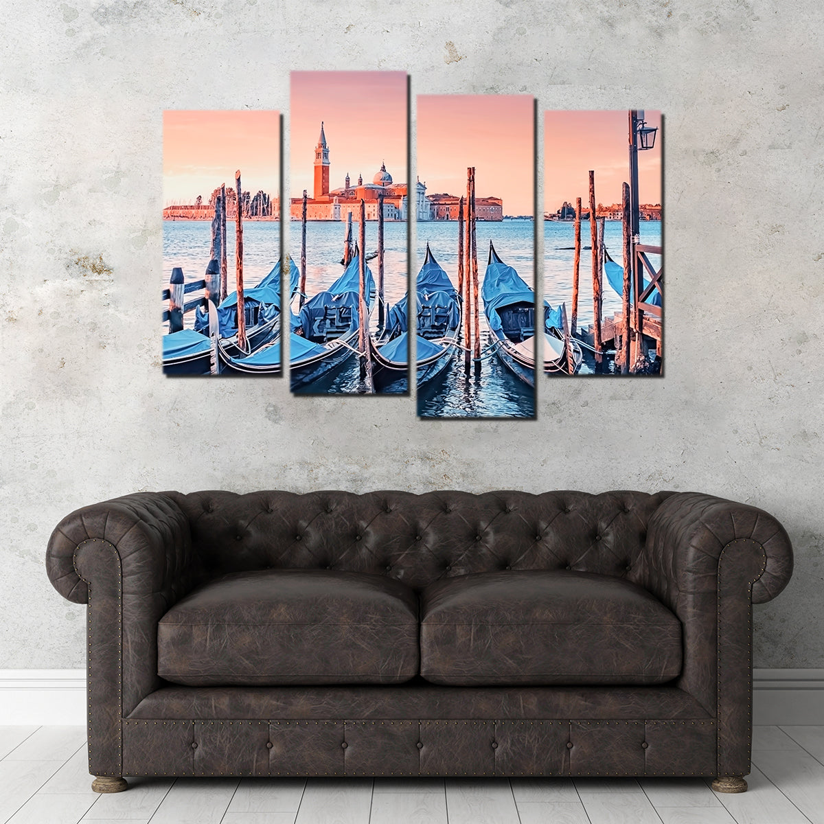 Gondolas In The Morning Wall Art