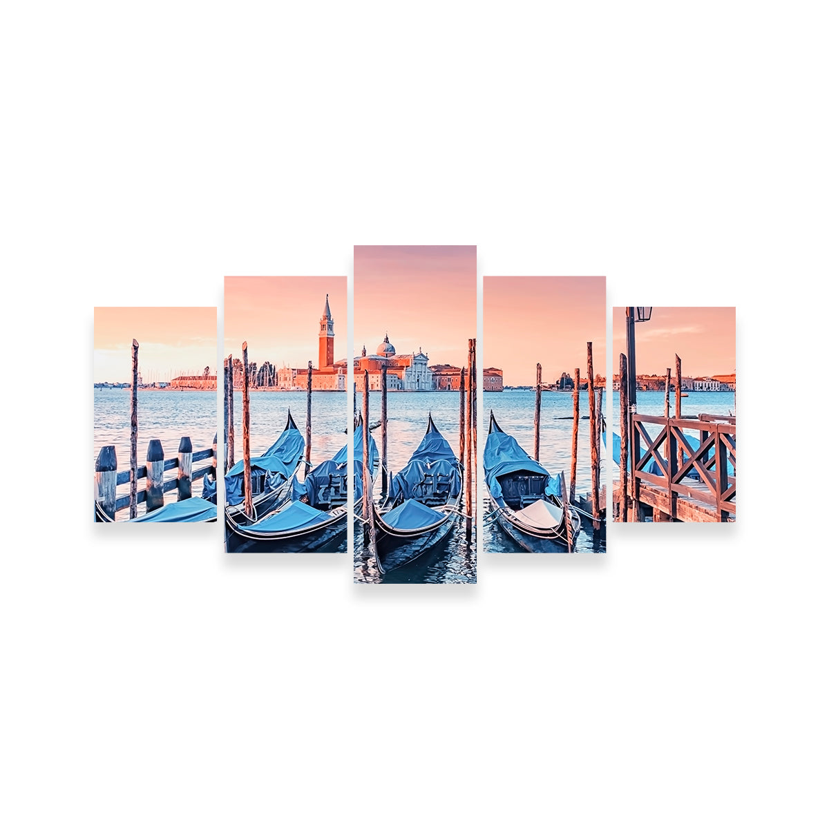 Gondolas In The Morning Wall Art