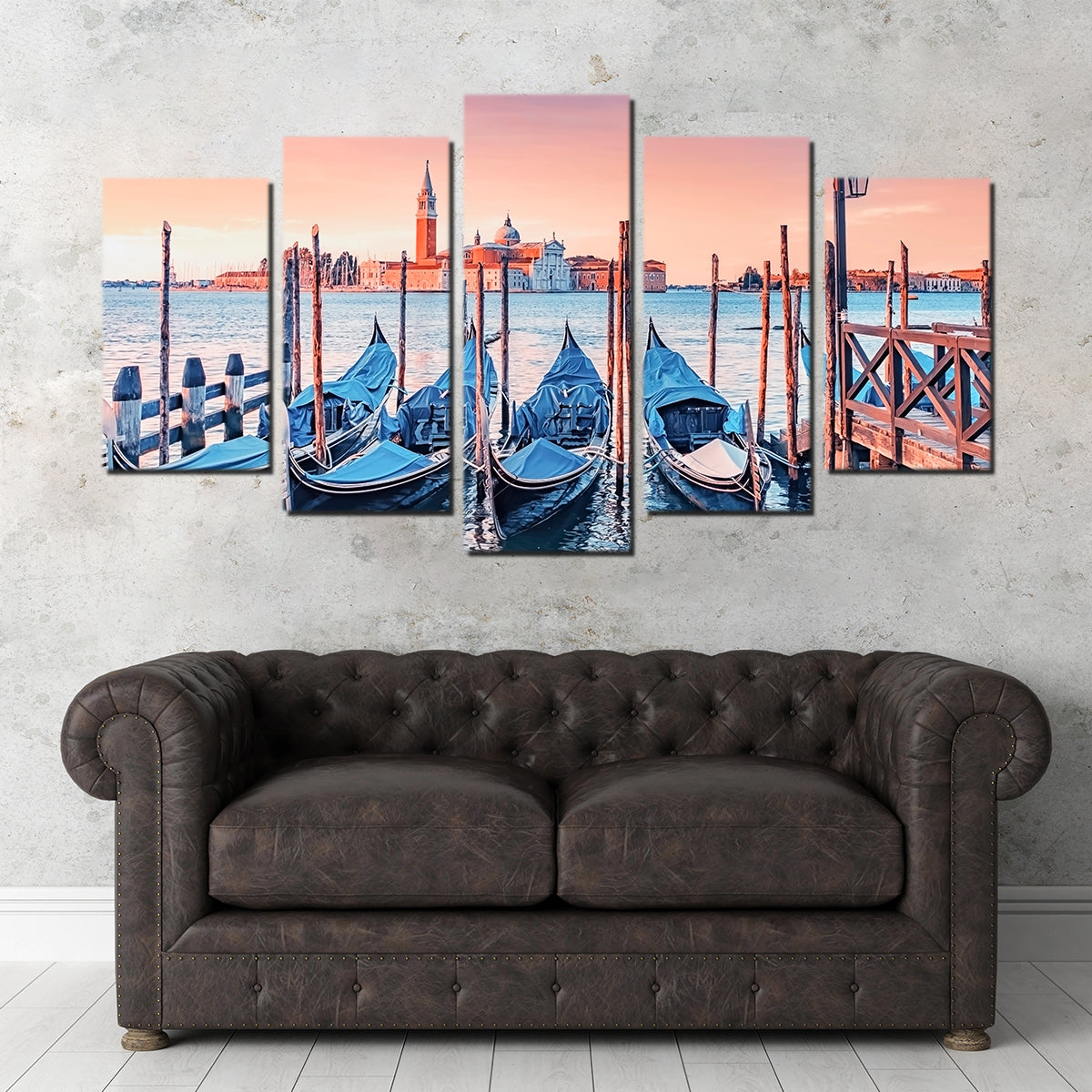 Gondolas In The Morning Wall Art