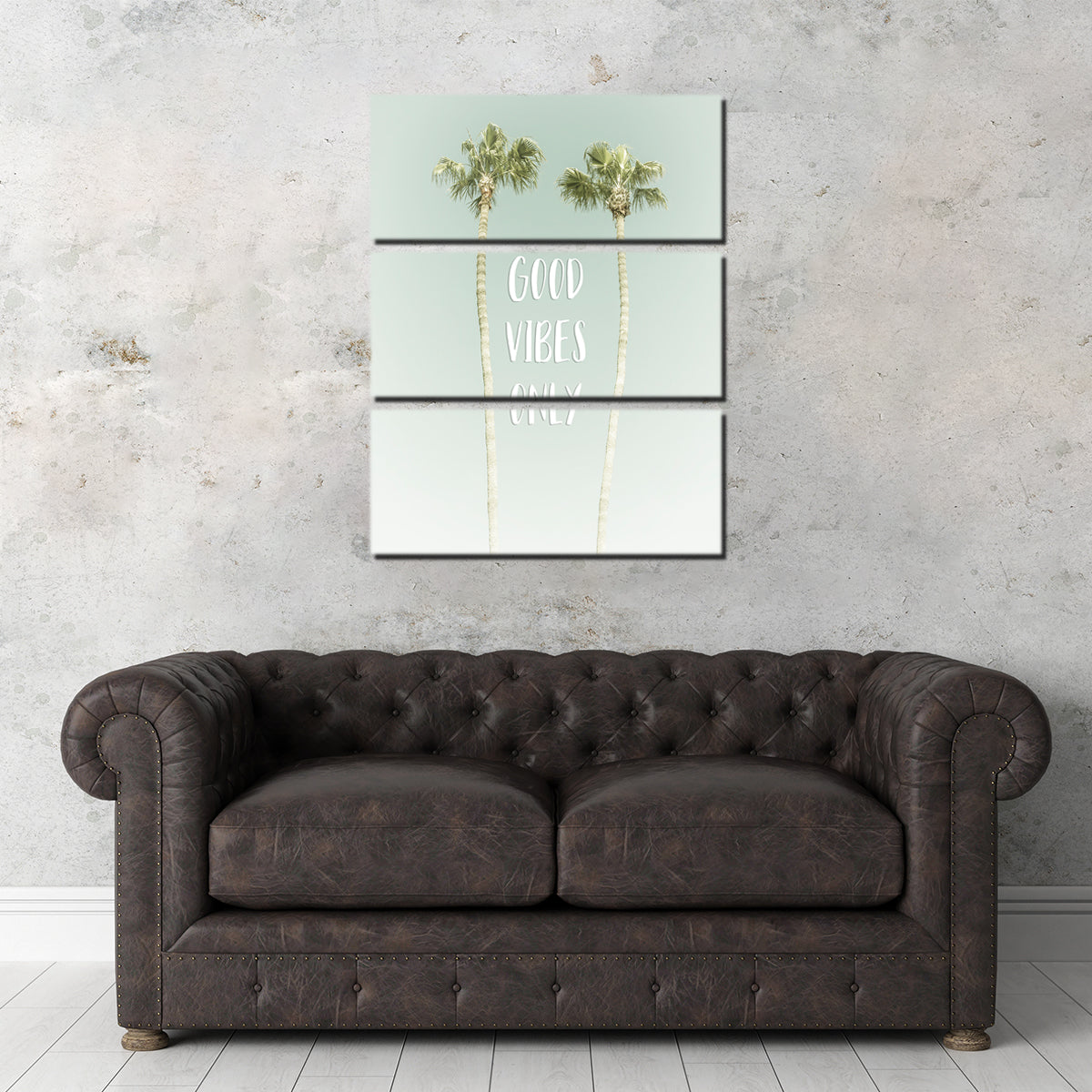 Good Vibes Only - Idyllic Palm Wall Art