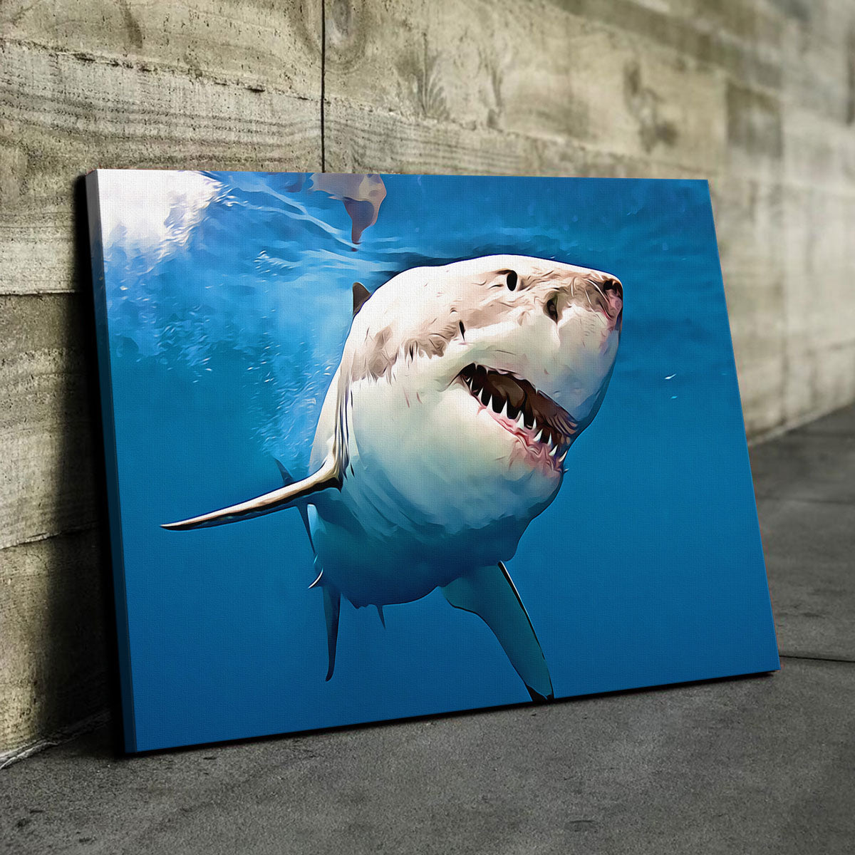 Great White Shark Canvas Set
