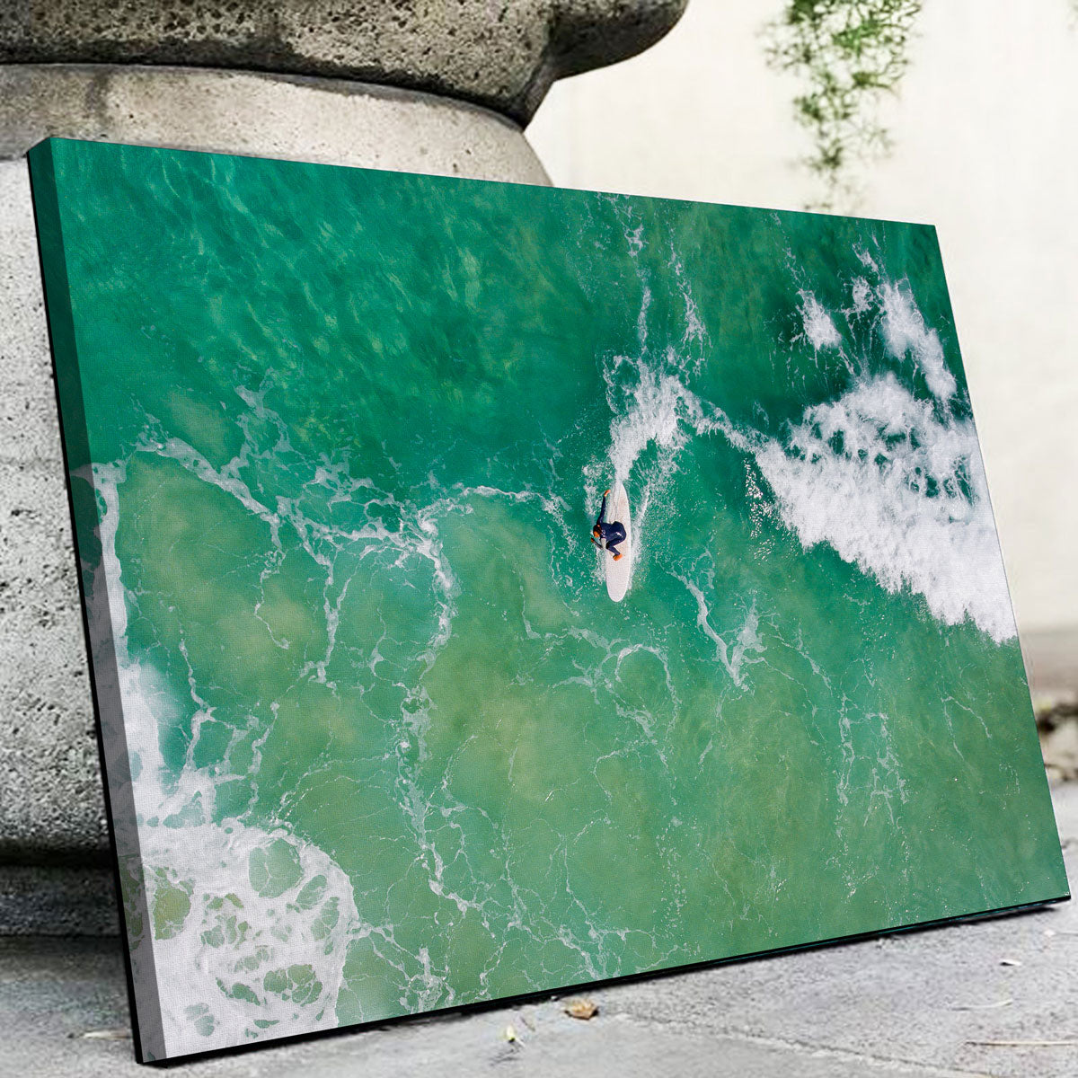 Green Surf Wall Art