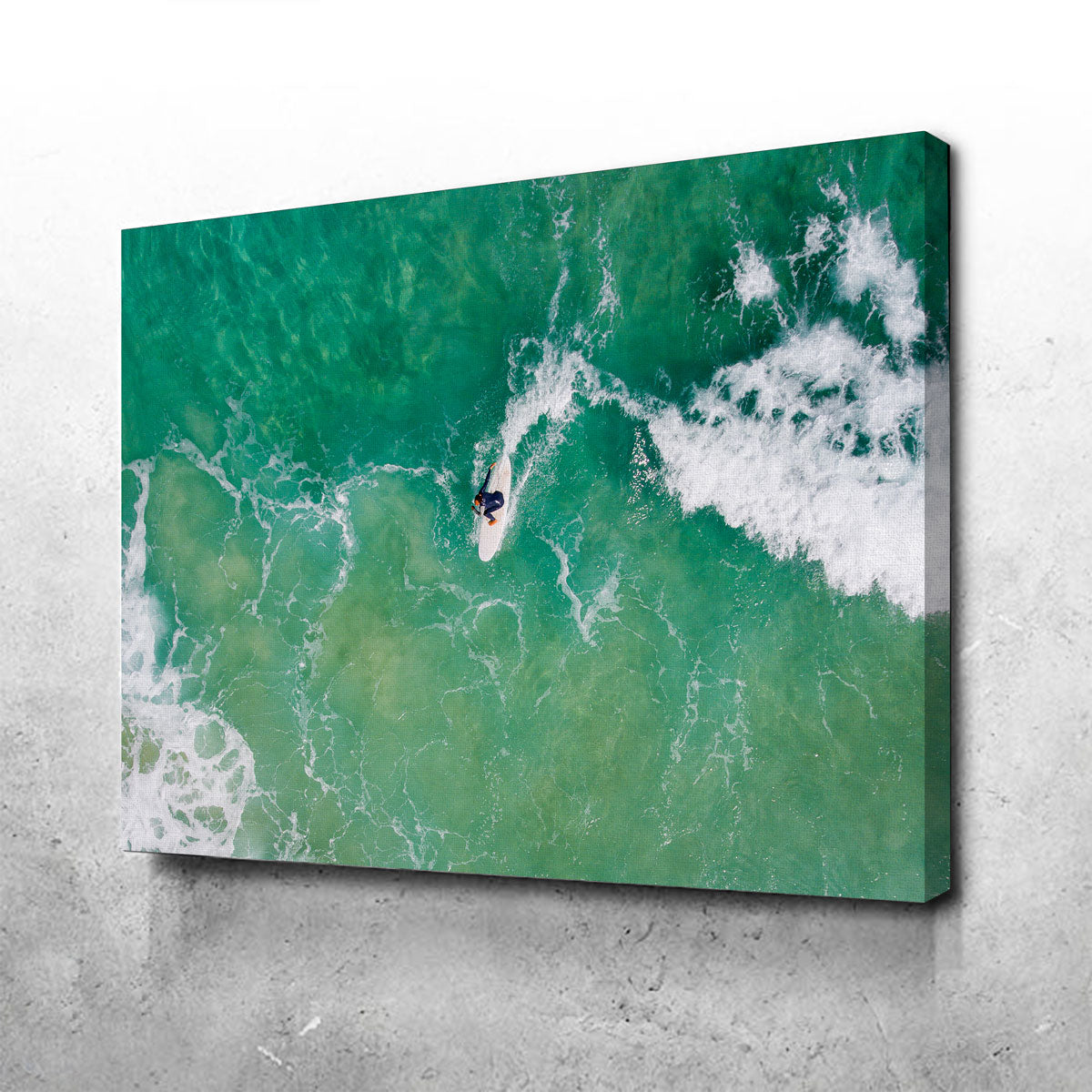 Green Surf Wall Art