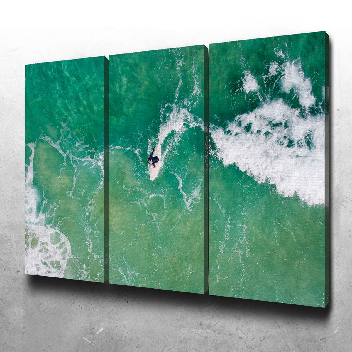 Green Surf Wall Art