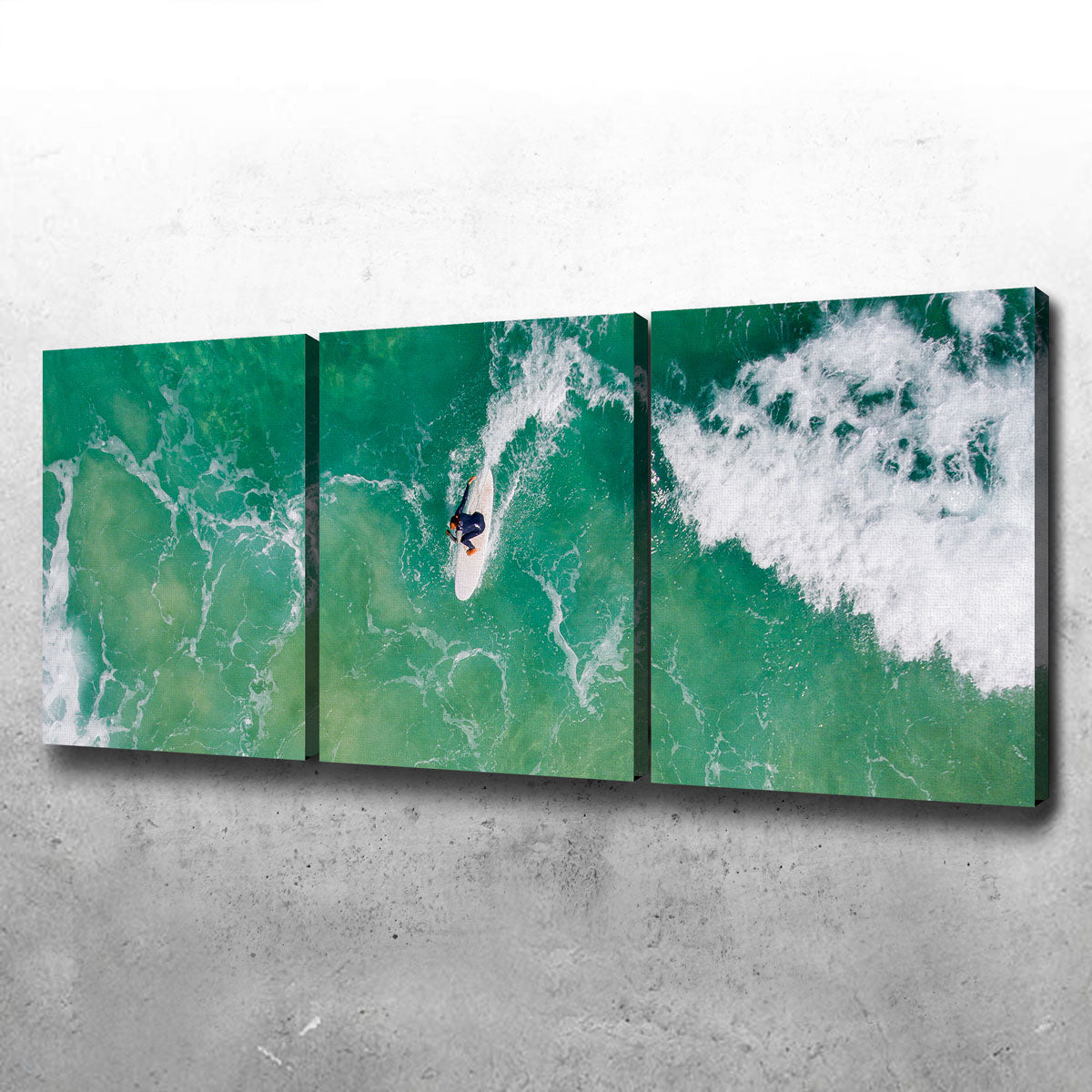 Green Surf Wall Art