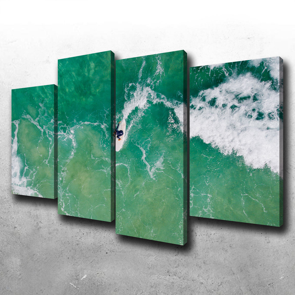 Green Surf Wall Art