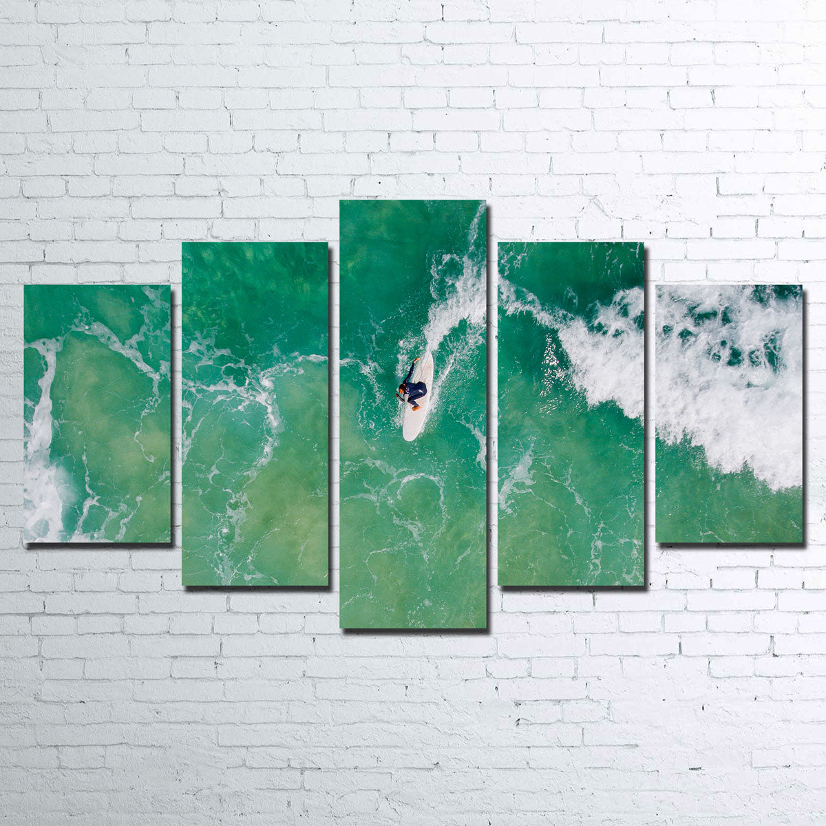 Green Surf Wall Art