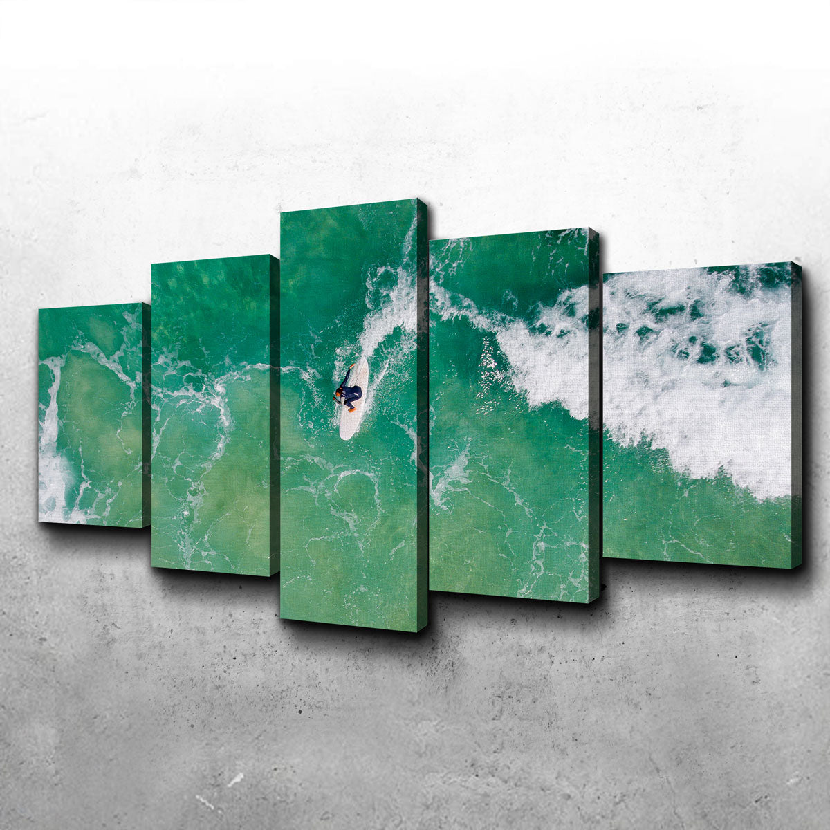 Green Surf Wall Art