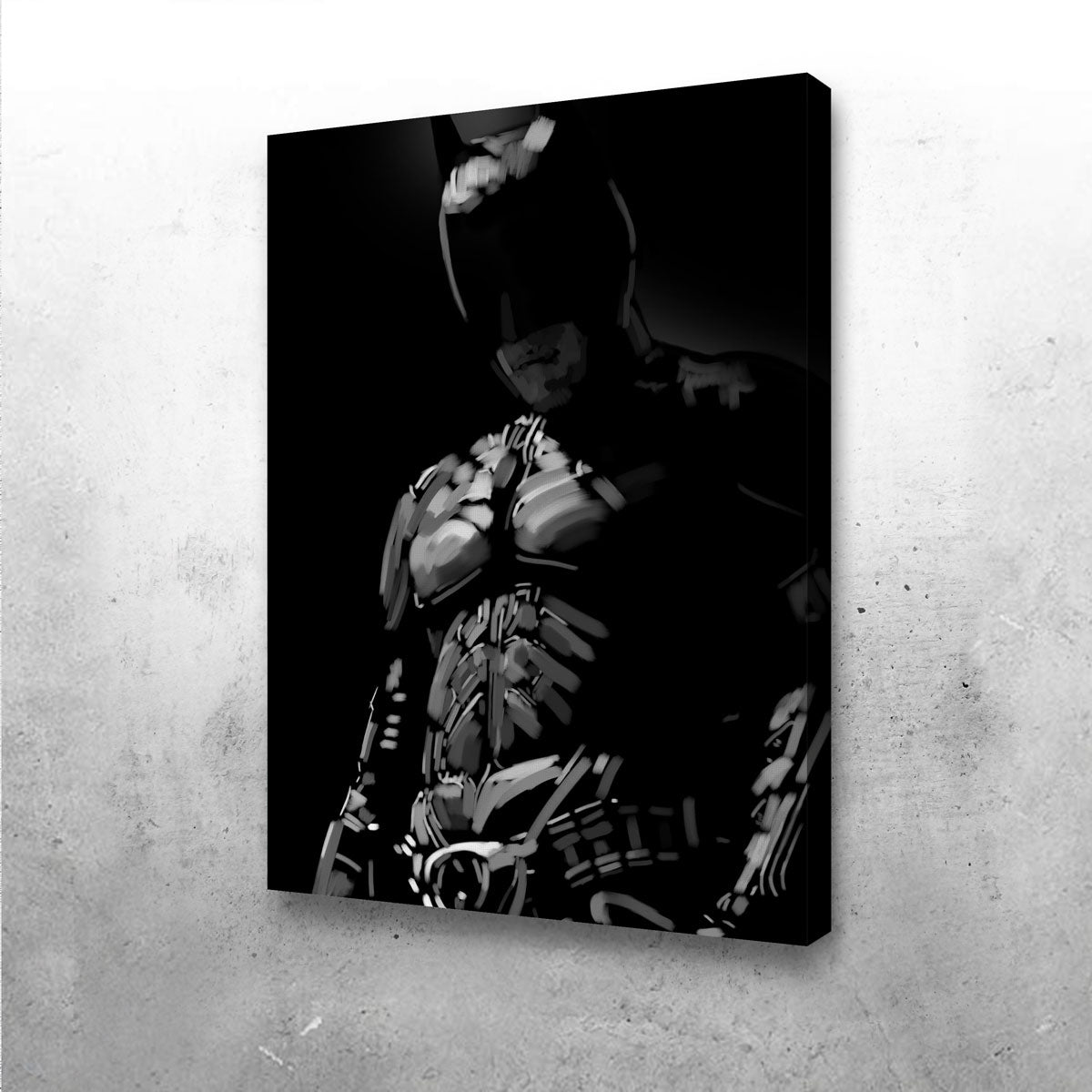 Grayscale Dark knight Wall Art