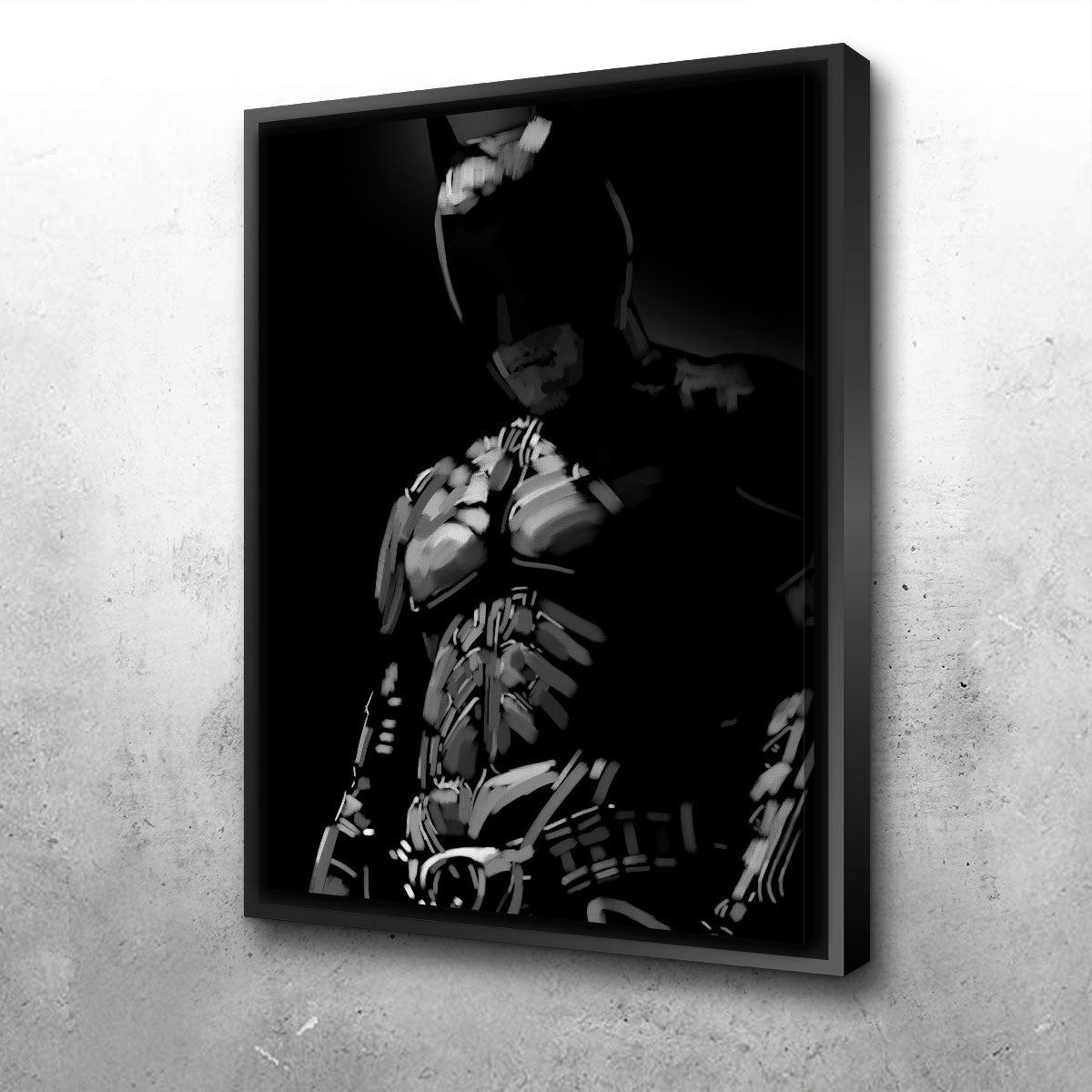 Grayscale Dark knight Wall Art