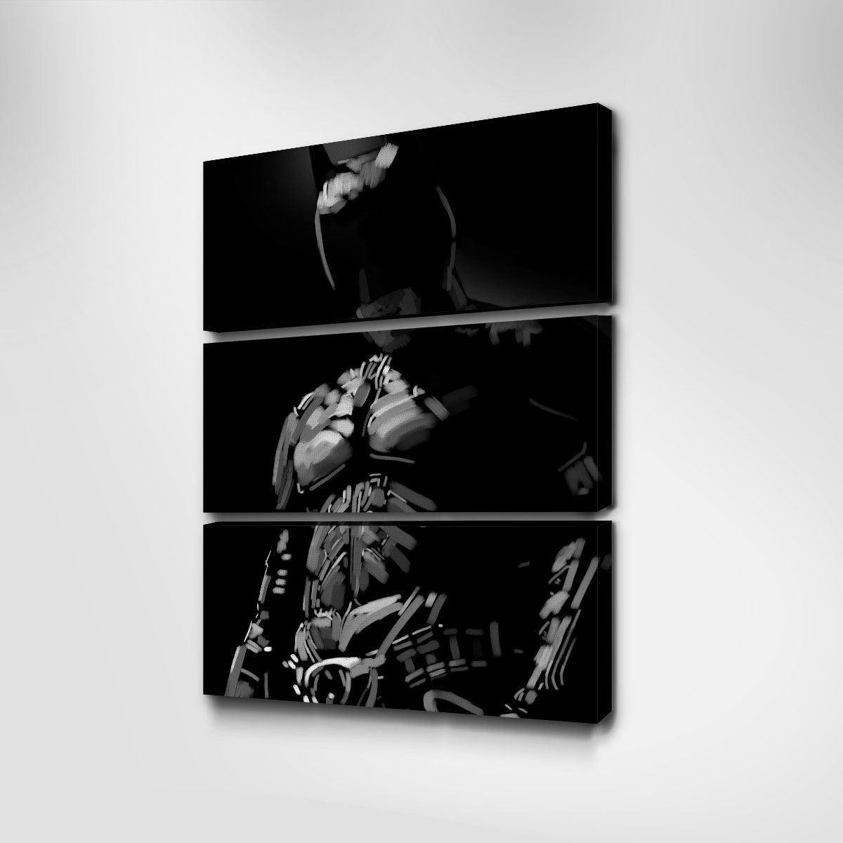 Grayscale Dark knight Wall Art