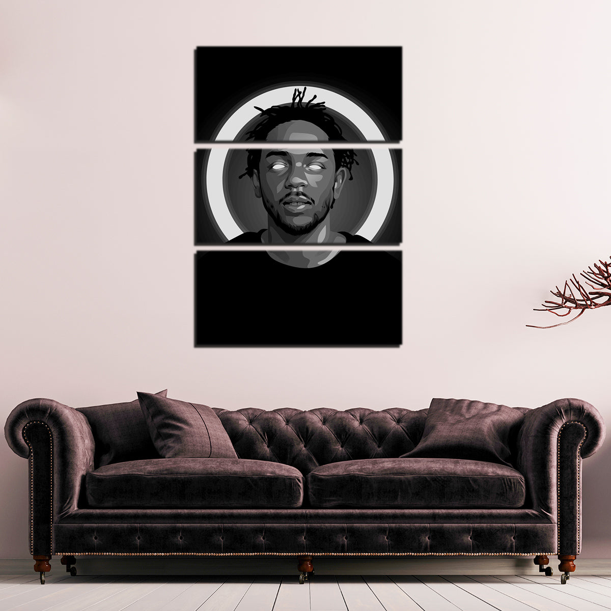 Greyscale Kendrick Lamar