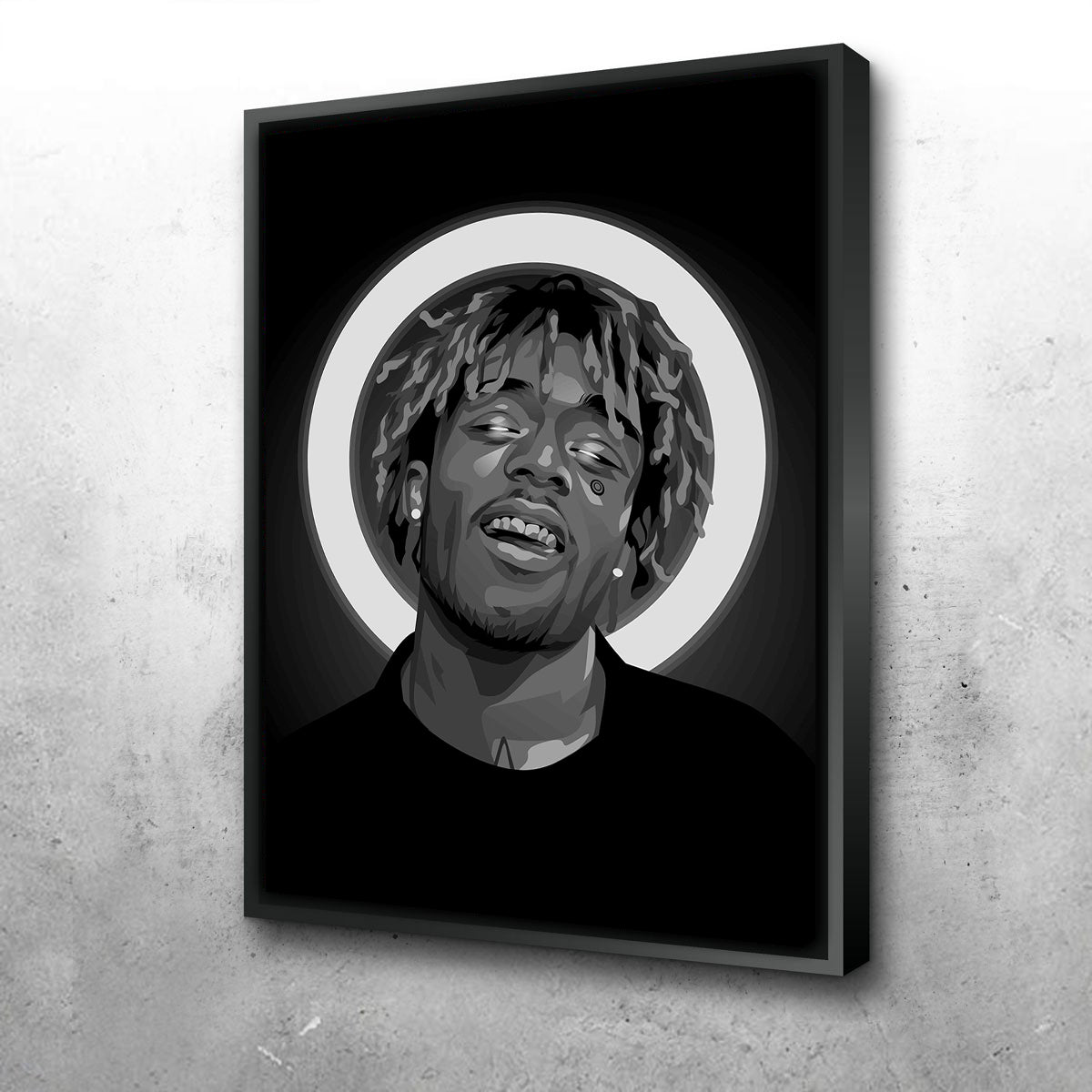 Grayscale Lil Uzi Wall Art