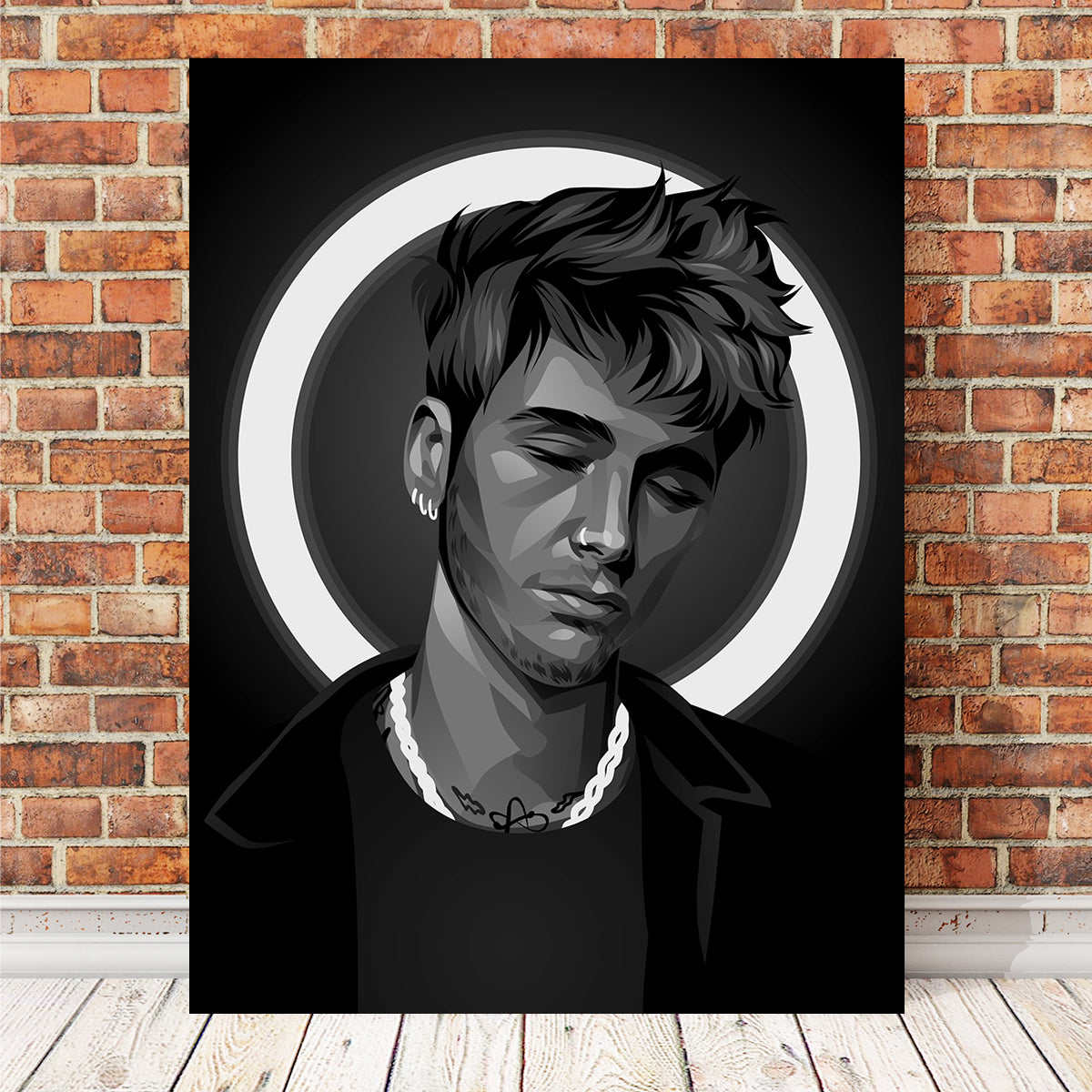 Grayscale MGK Wall Art