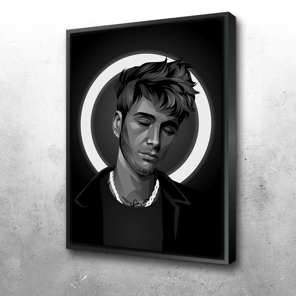 Grayscale MGK Wall Art