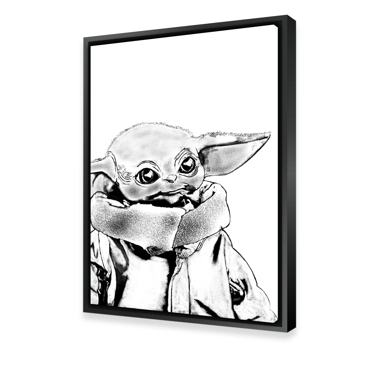 Grogu Sketch Wall Art