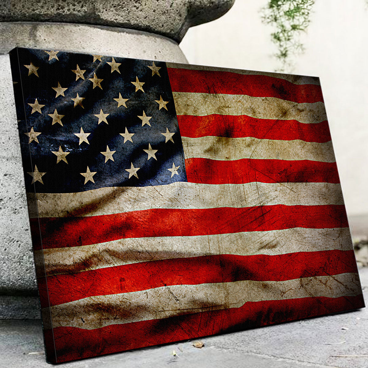 Grunge American Flag Wall Art
