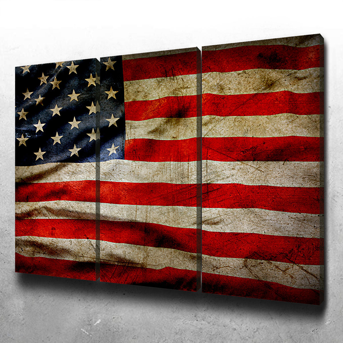 Grunge American Flag Wall Art