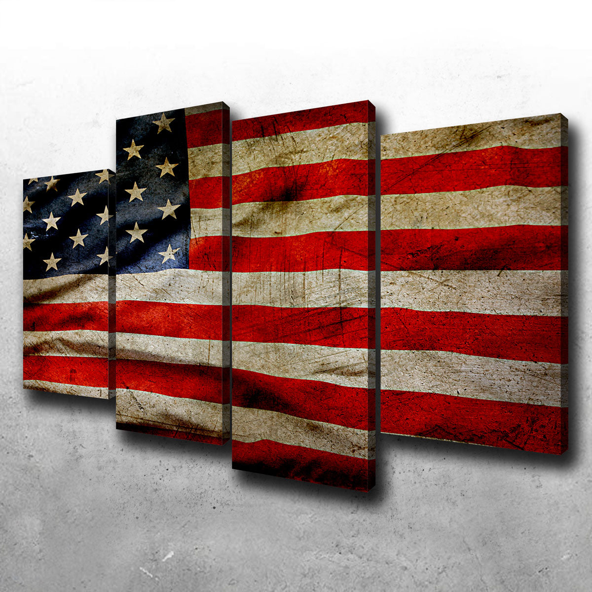 Grunge American Flag Wall Art